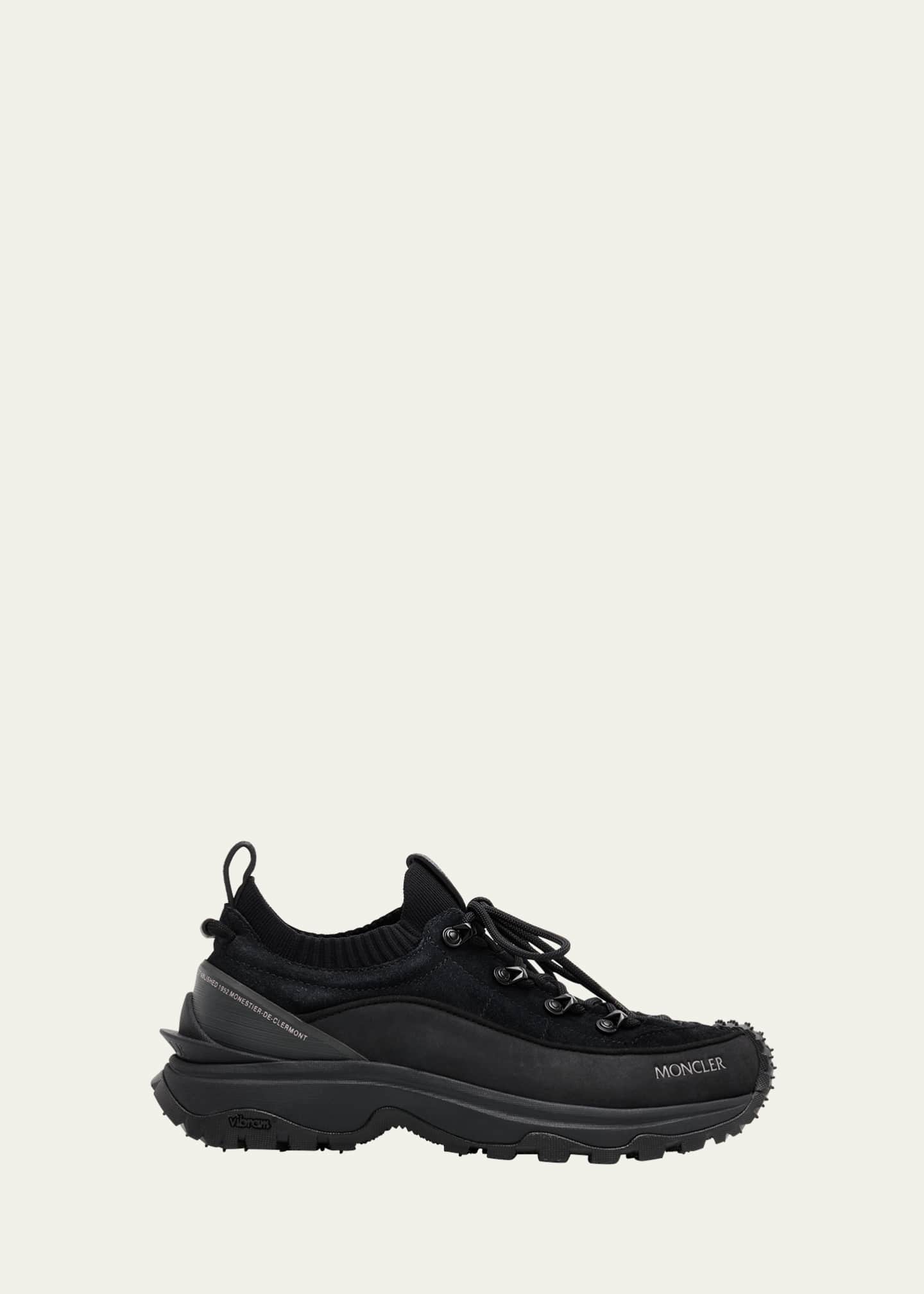 Moncler Trailgrip Lite 3 Nubuck and Suede Sneakers - Bergdorf Goodman