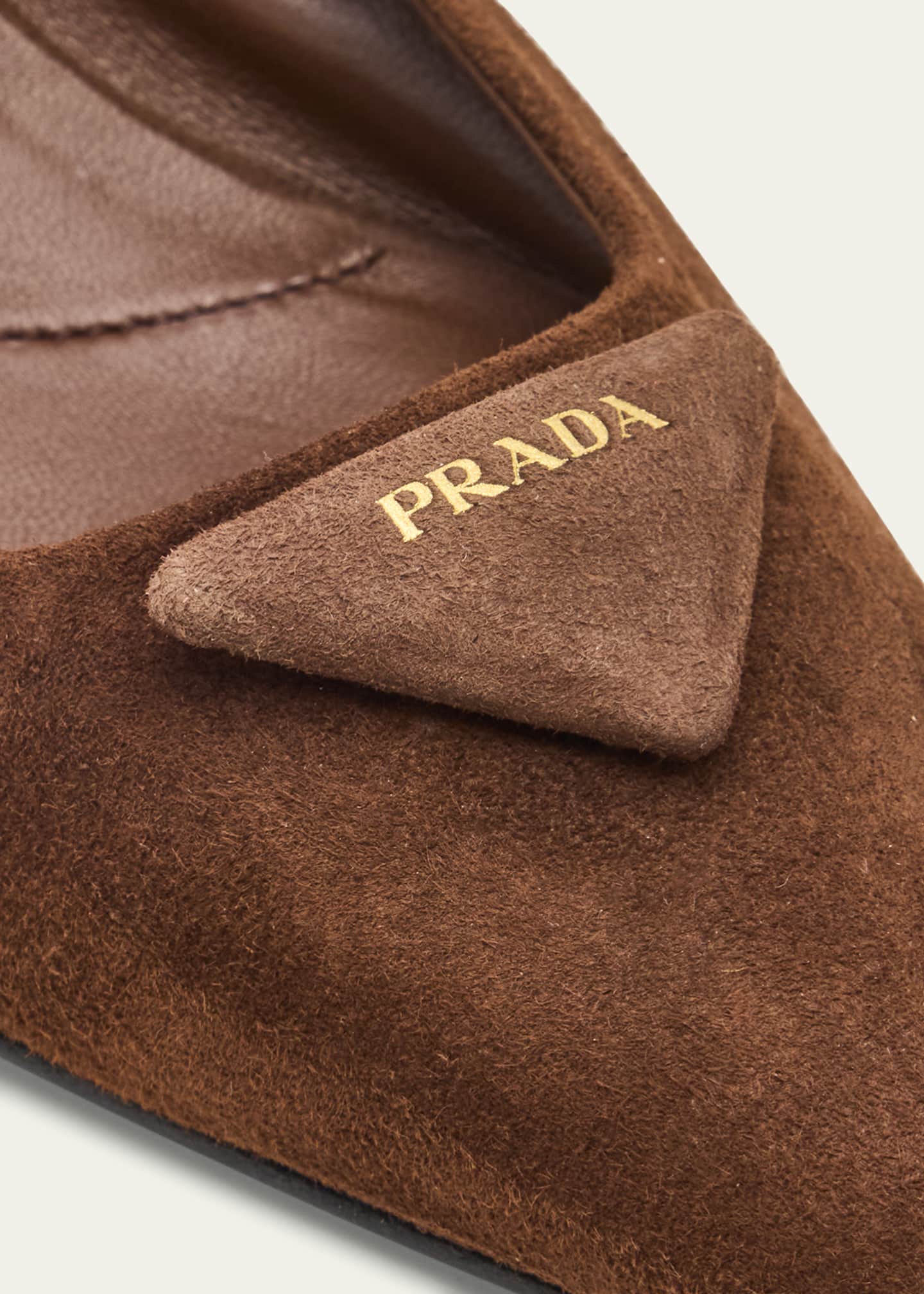 Prada Suede Elastic Back Pumps - Bergdorf Goodman
