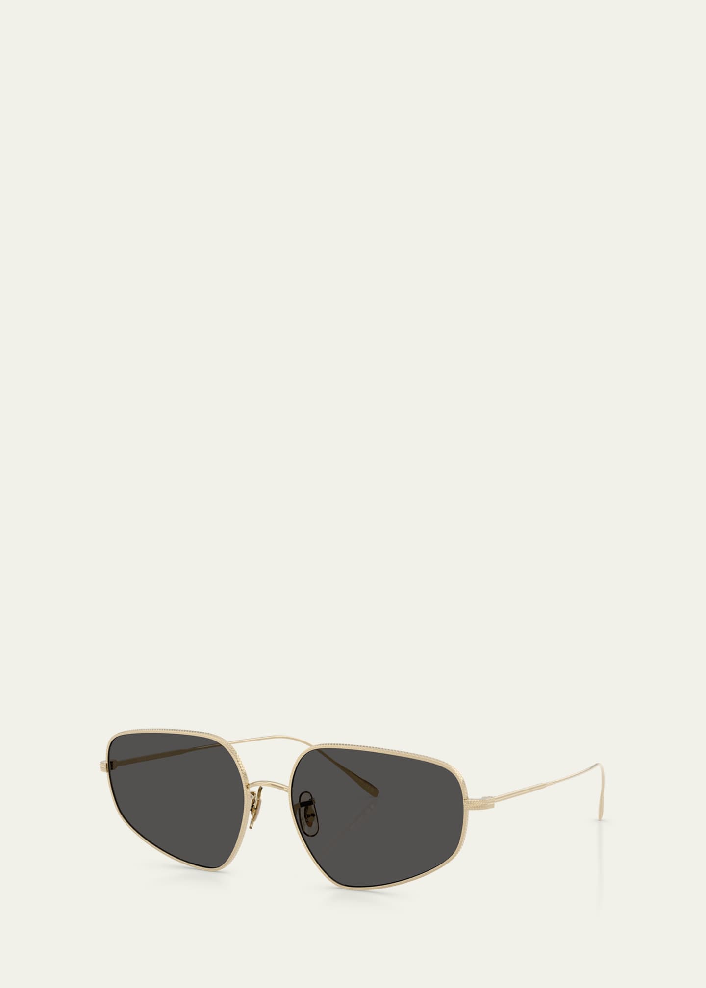 Oliver Peoples OV1356S Rectangular Metal Sunglasses Image 2 of 3