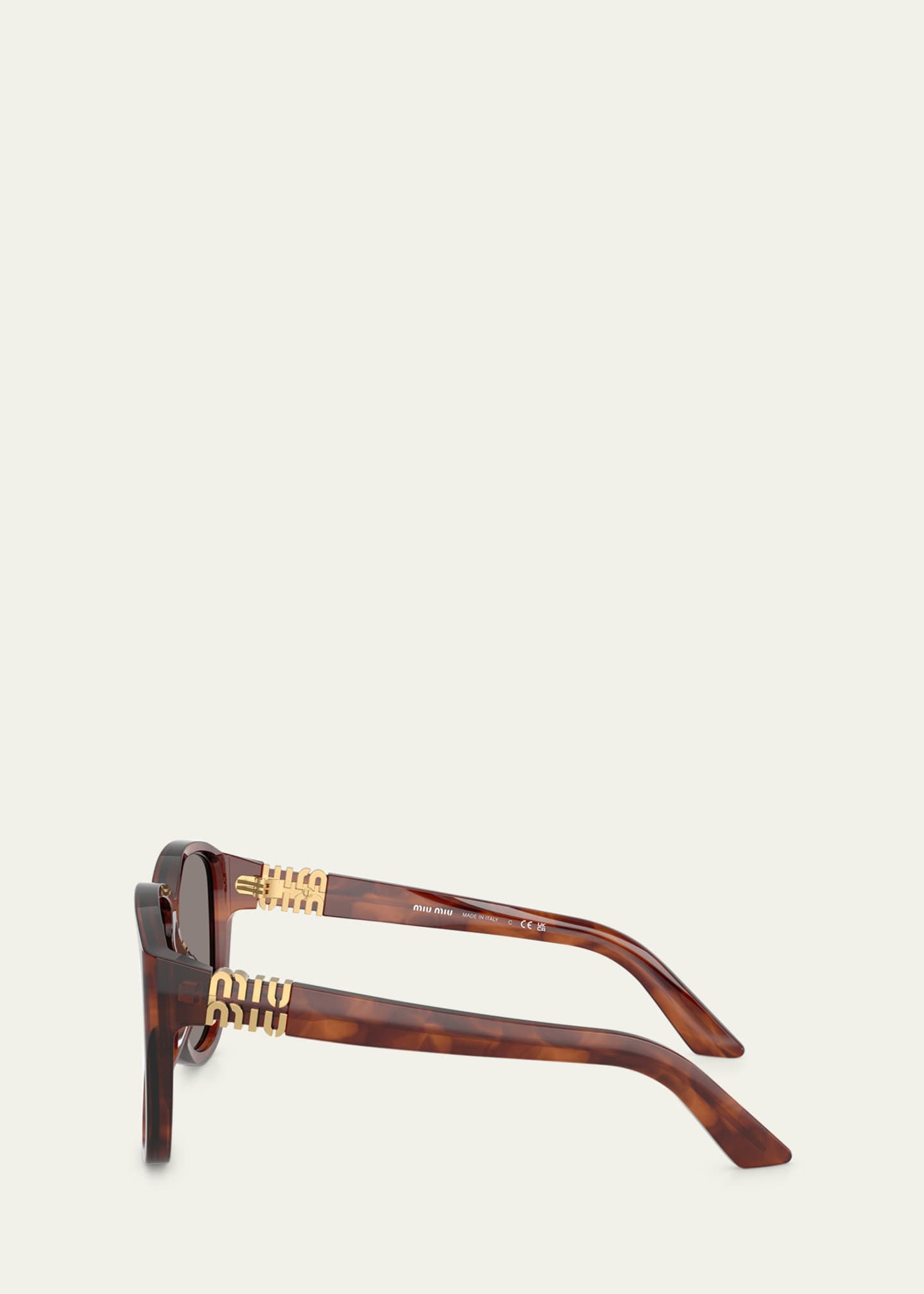 Miu Miu MU A08SF Acetate Aviator Sunglasses Image 3 of 4