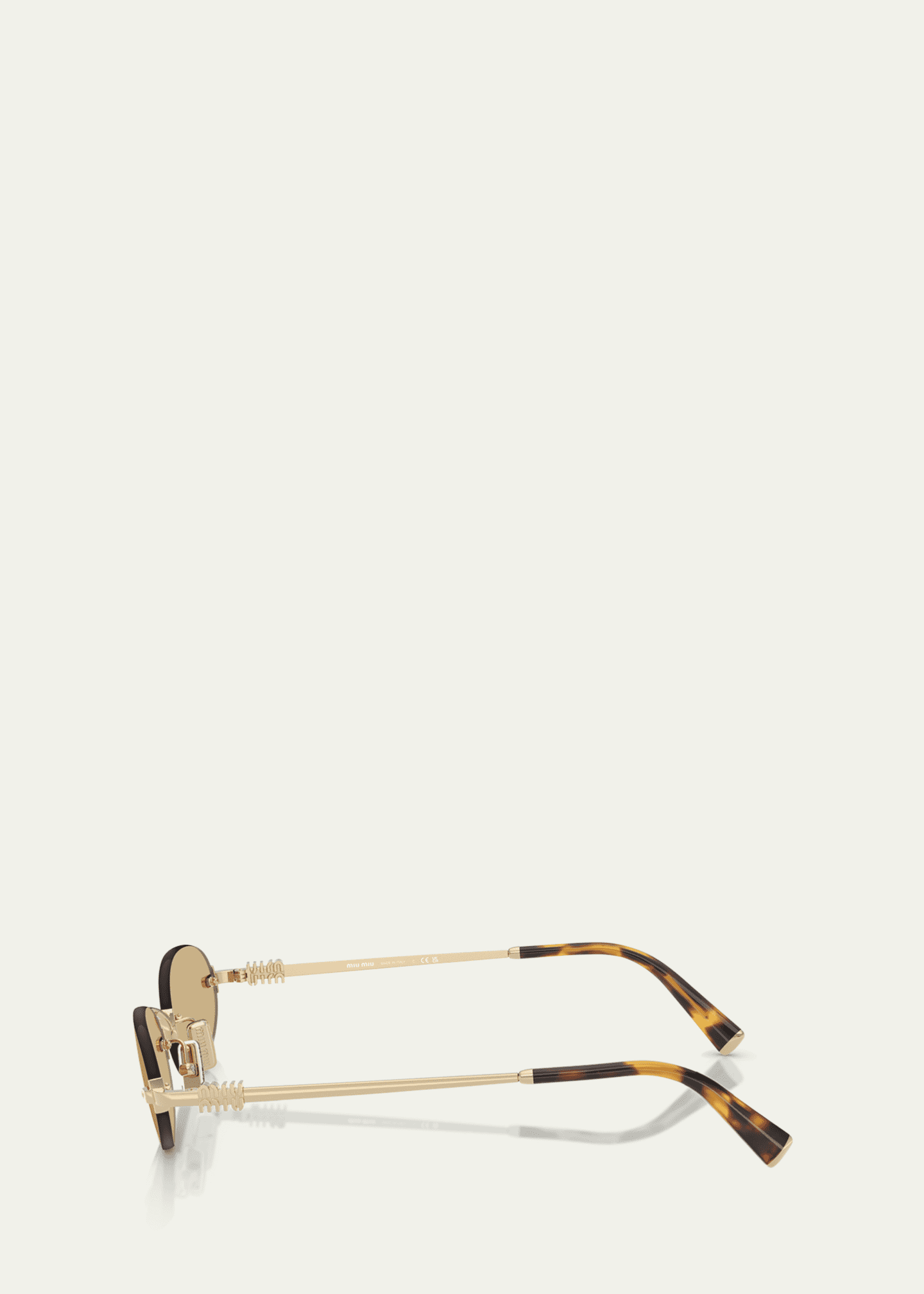 Miu Miu MU A54S Metal Oval Sunglasses - Bergdorf Goodman