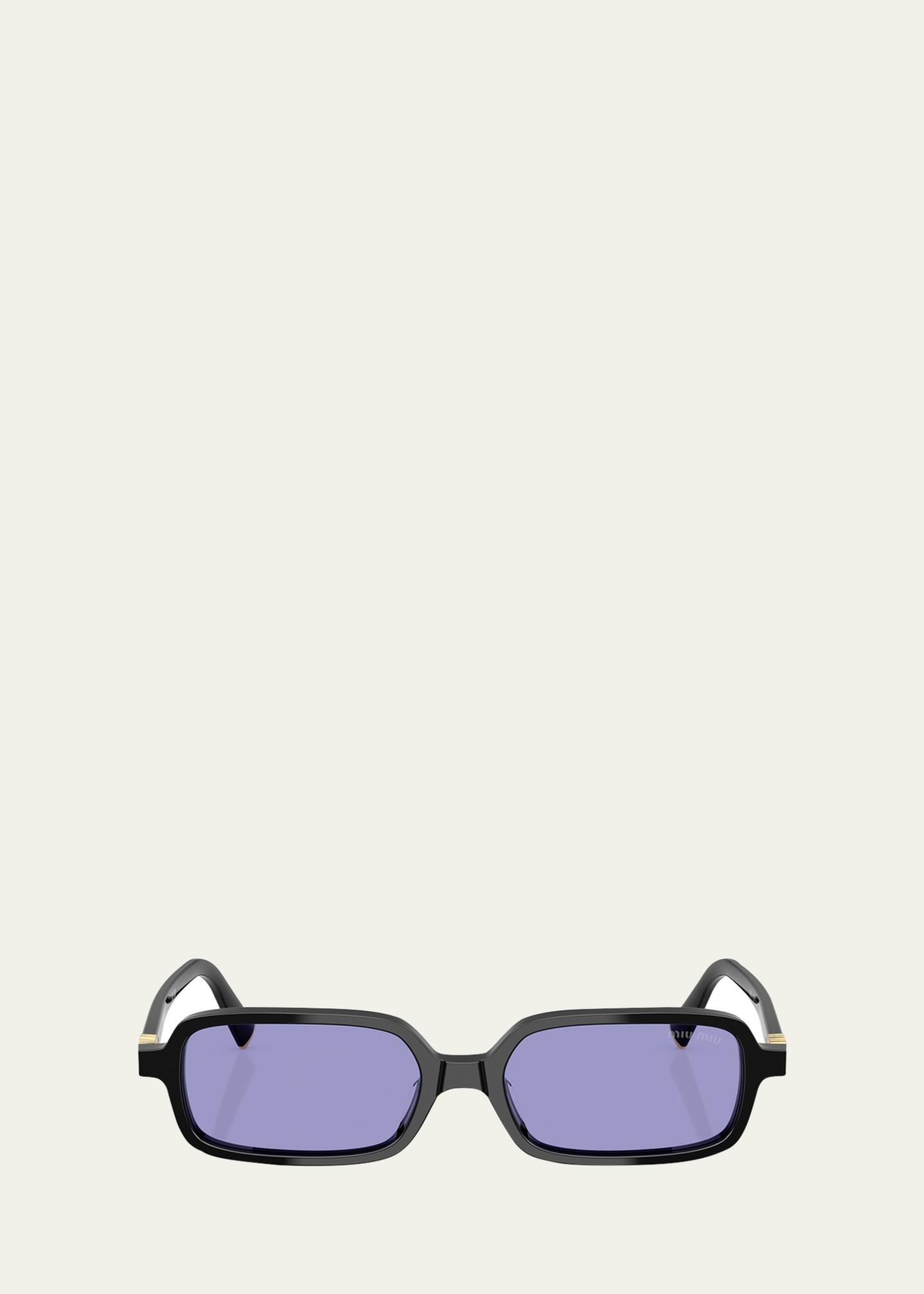 Miu Miu MU 11ZSF Acetate Rectangular Sunglasses - Bergdorf Goodman