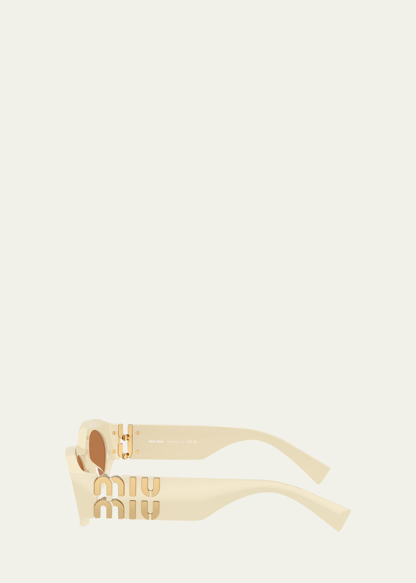 Miu Miu 0MU 11WS Acetate Oval Sunglasses - Bergdorf Goodman