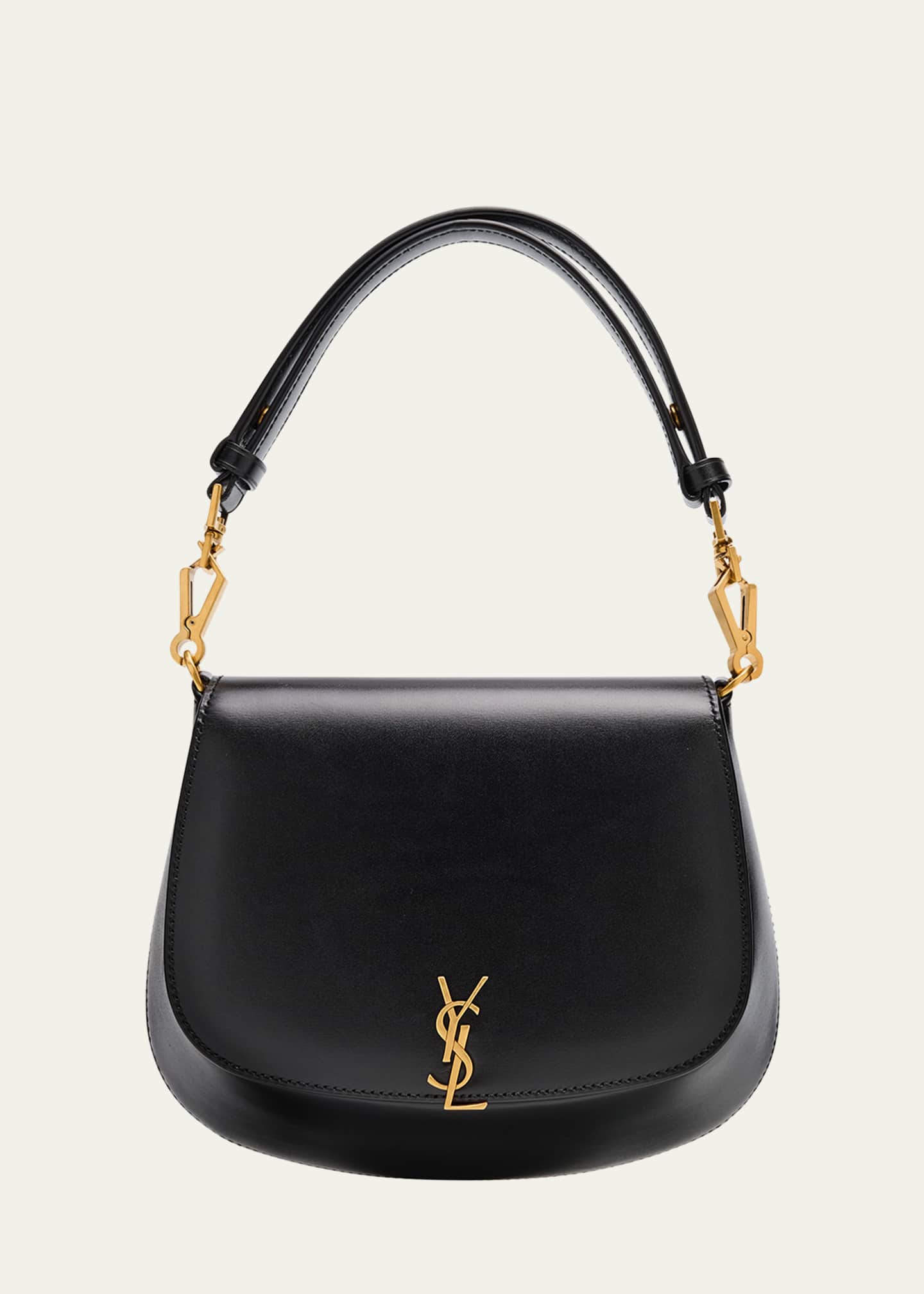 Saint Laurent Voltaire YSL Top-Handle Bag in Smooth Leather