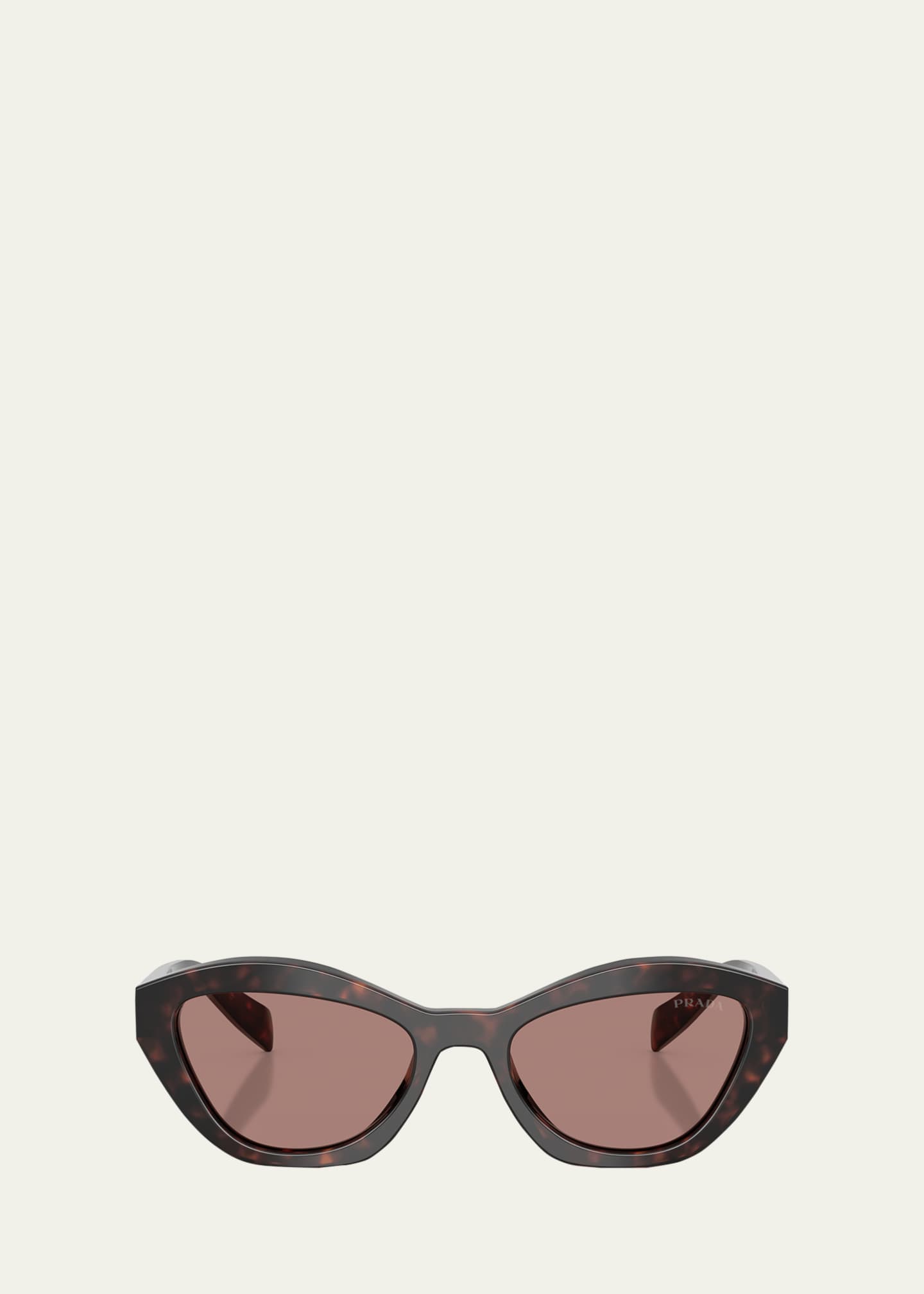 PRADA キャットアイサングラス ブラウン Prada Eyewear トータスシェル キャットアイ サングラス | ブラウン