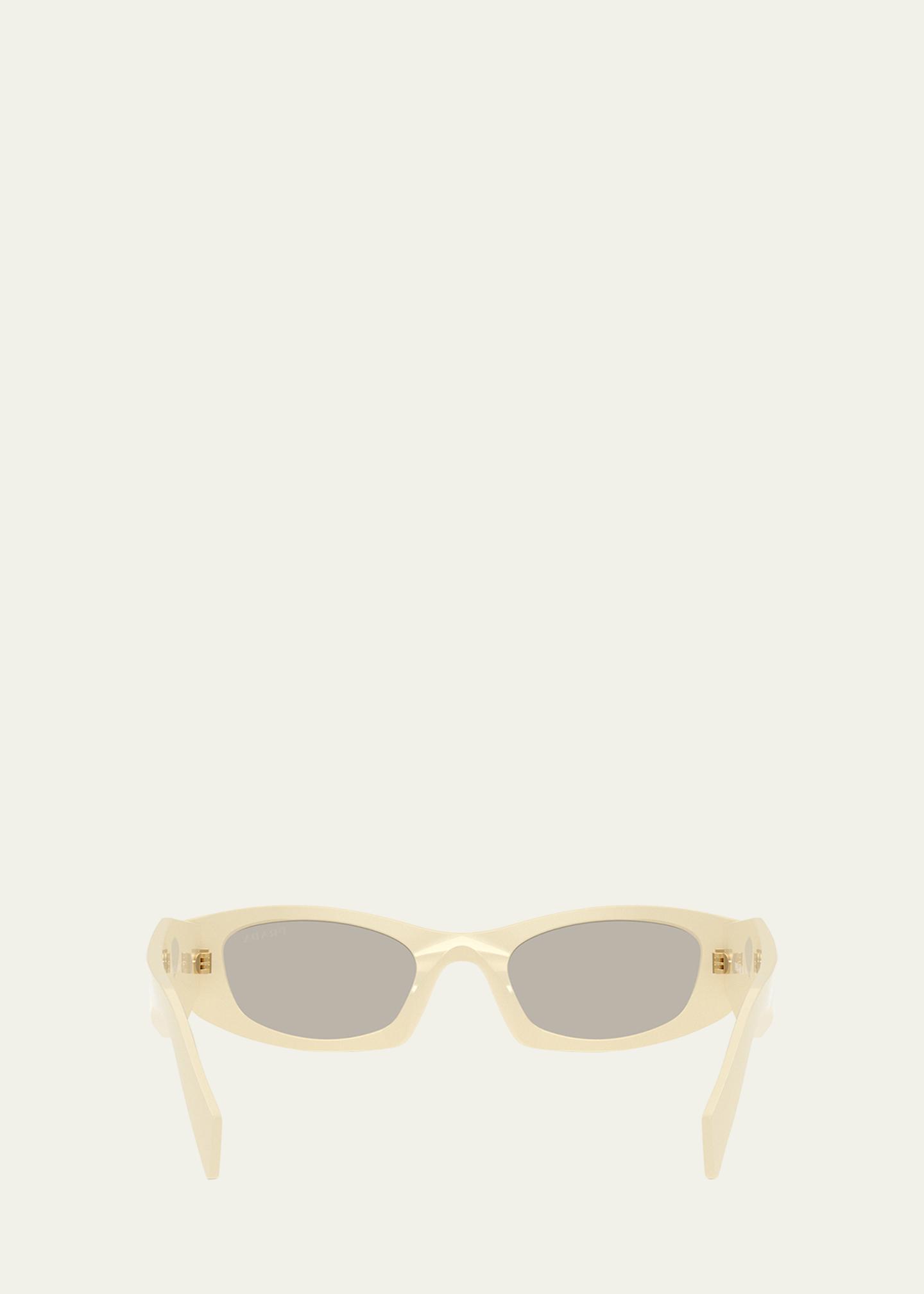 Prada PR B16SF Acetate Oval Sunglasses - Bergdorf Goodman display picture 2