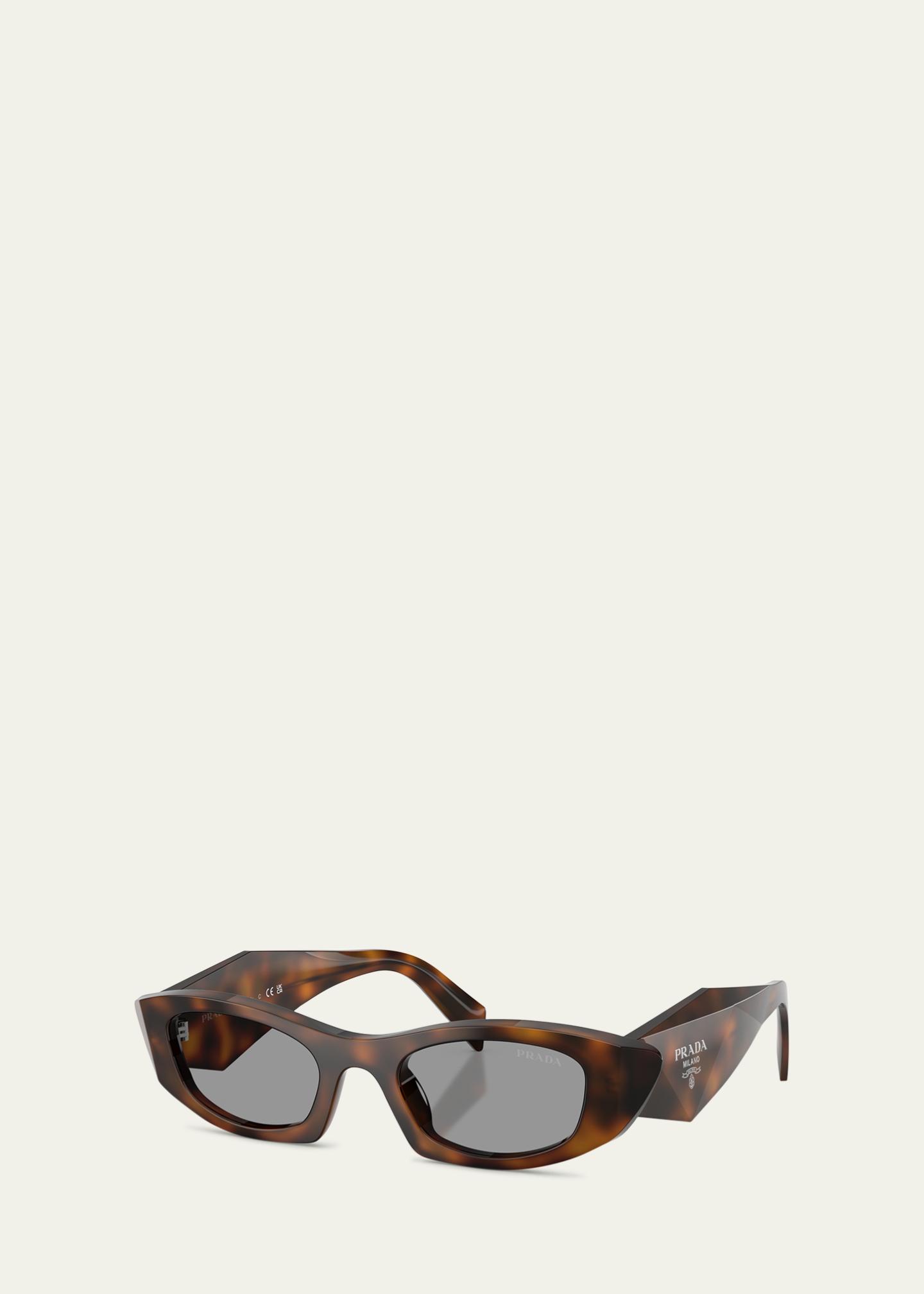 Prada PR B16SF Acetate Oval Sunglasses - Bergdorf Goodman
