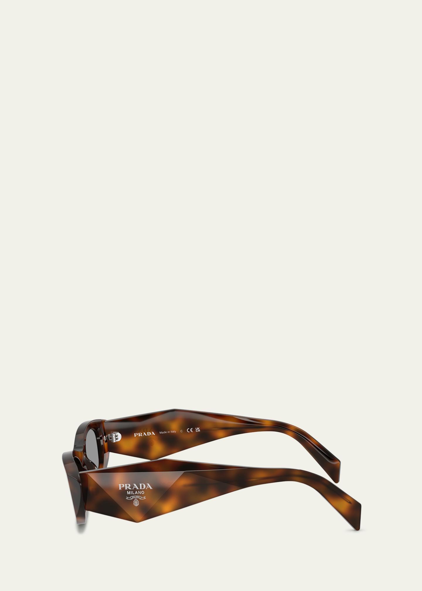 Prada PR B16SF Acetate Oval Sunglasses - Bergdorf Goodman