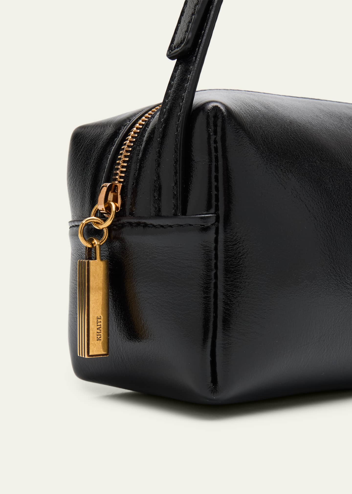 Khaite Kye Zip Leather Shoulder Bag - Bergdorf Goodman