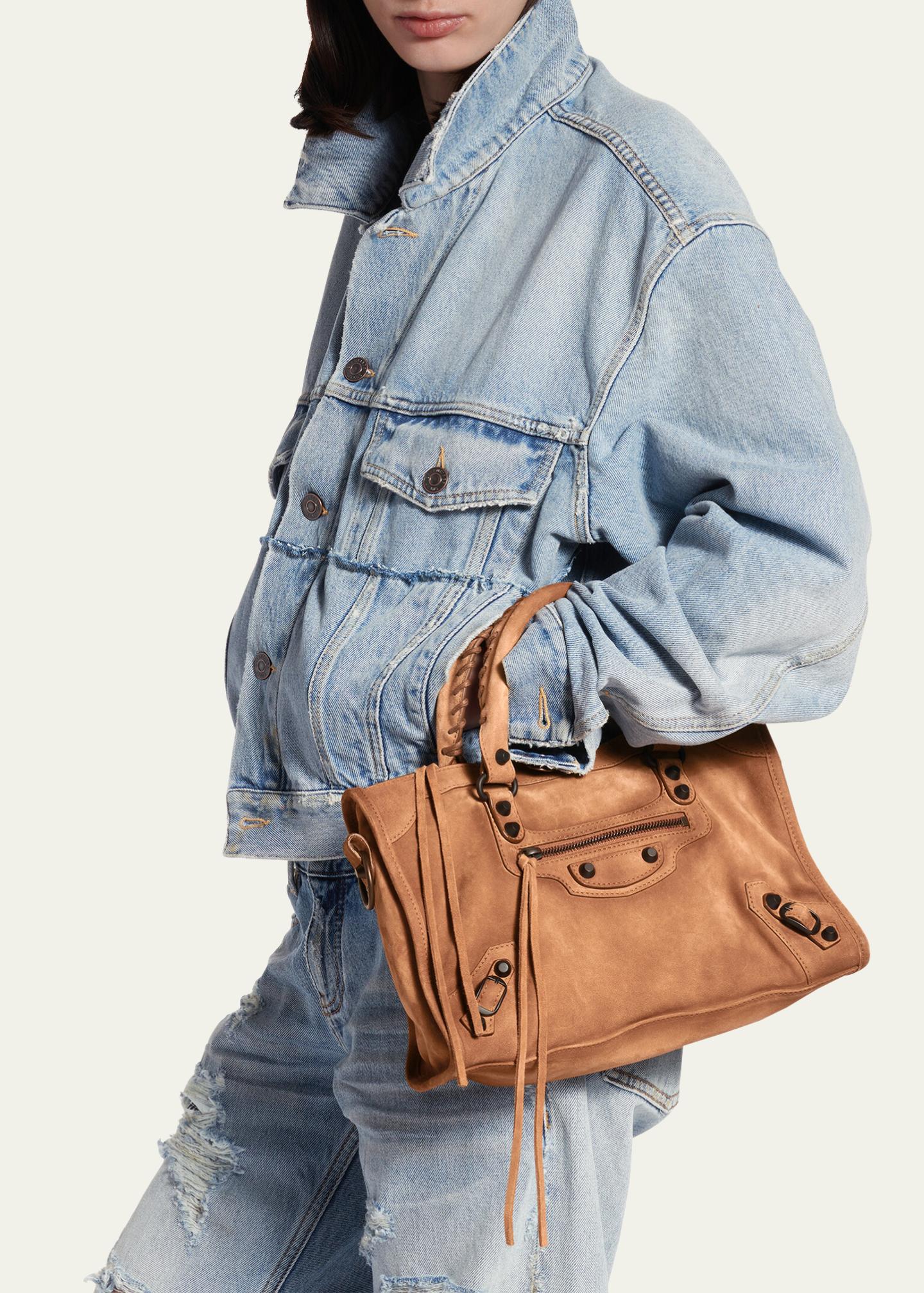 Balenciaga Le City Small Suede Top-Handle Bag - Bergdorf Goodman