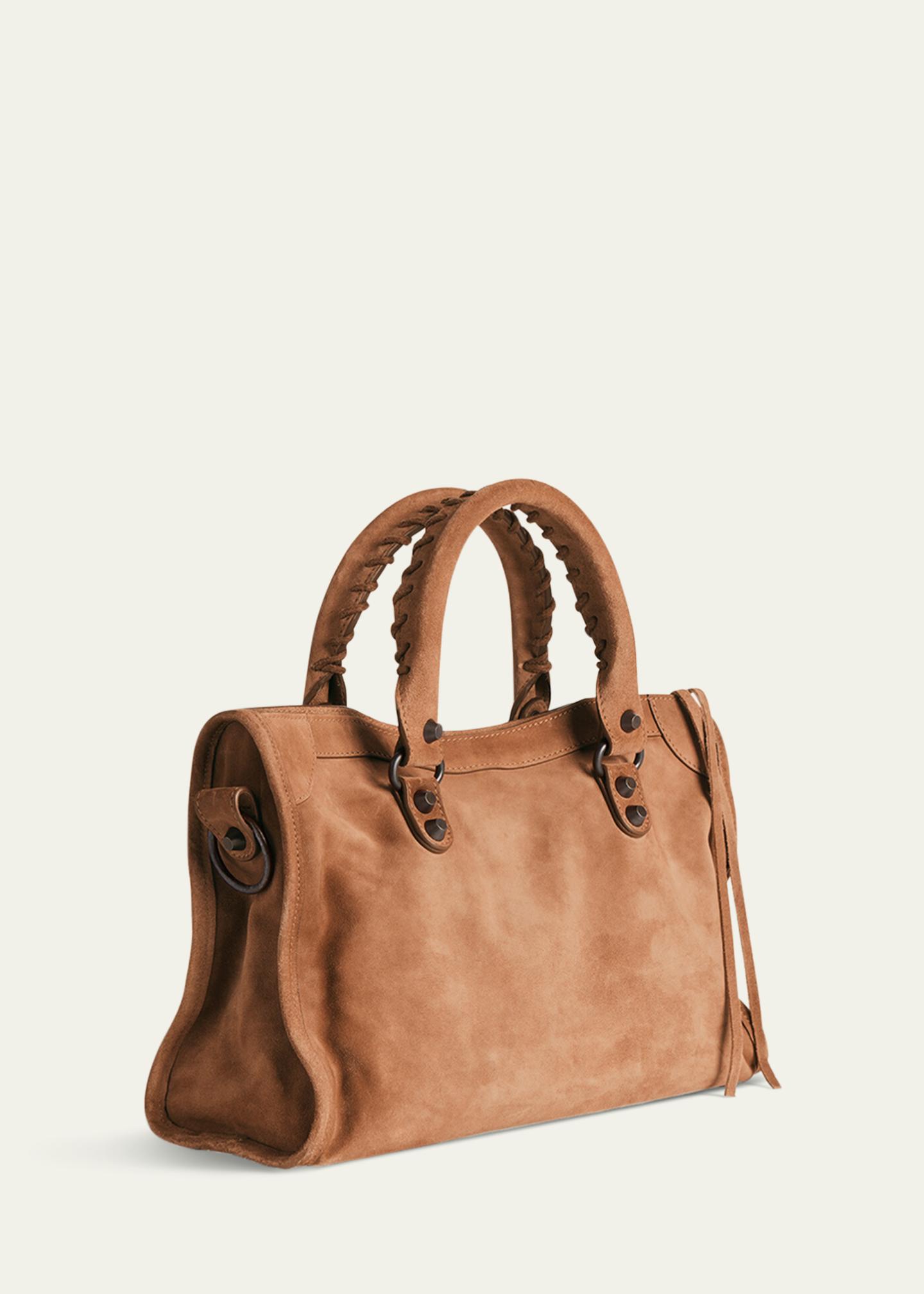 Balenciaga Le City Small Suede Top-Handle Bag - Bergdorf Goodman