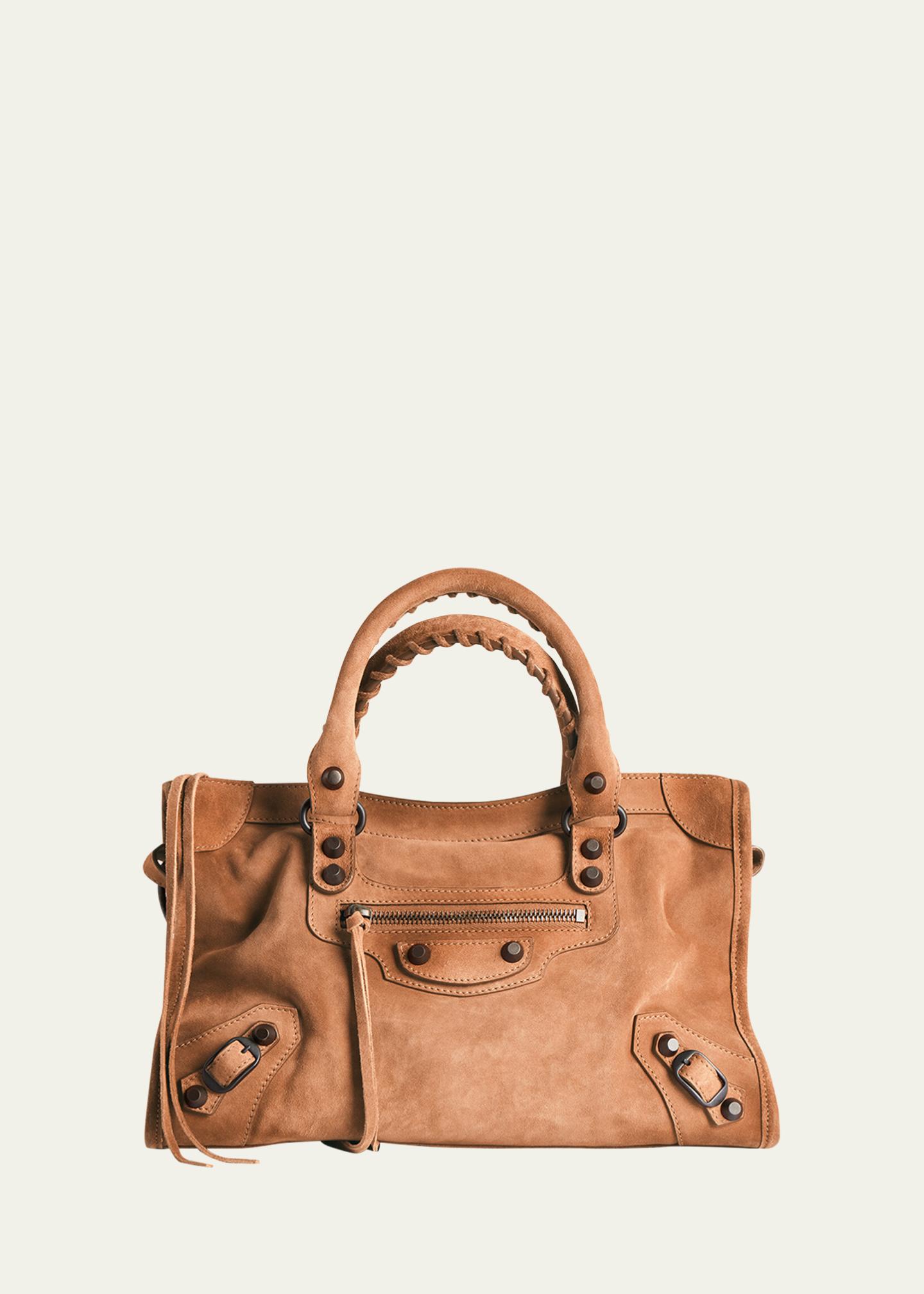 Balenciaga Le City Small Suede Top-Handle Bag - Bergdorf Goodman