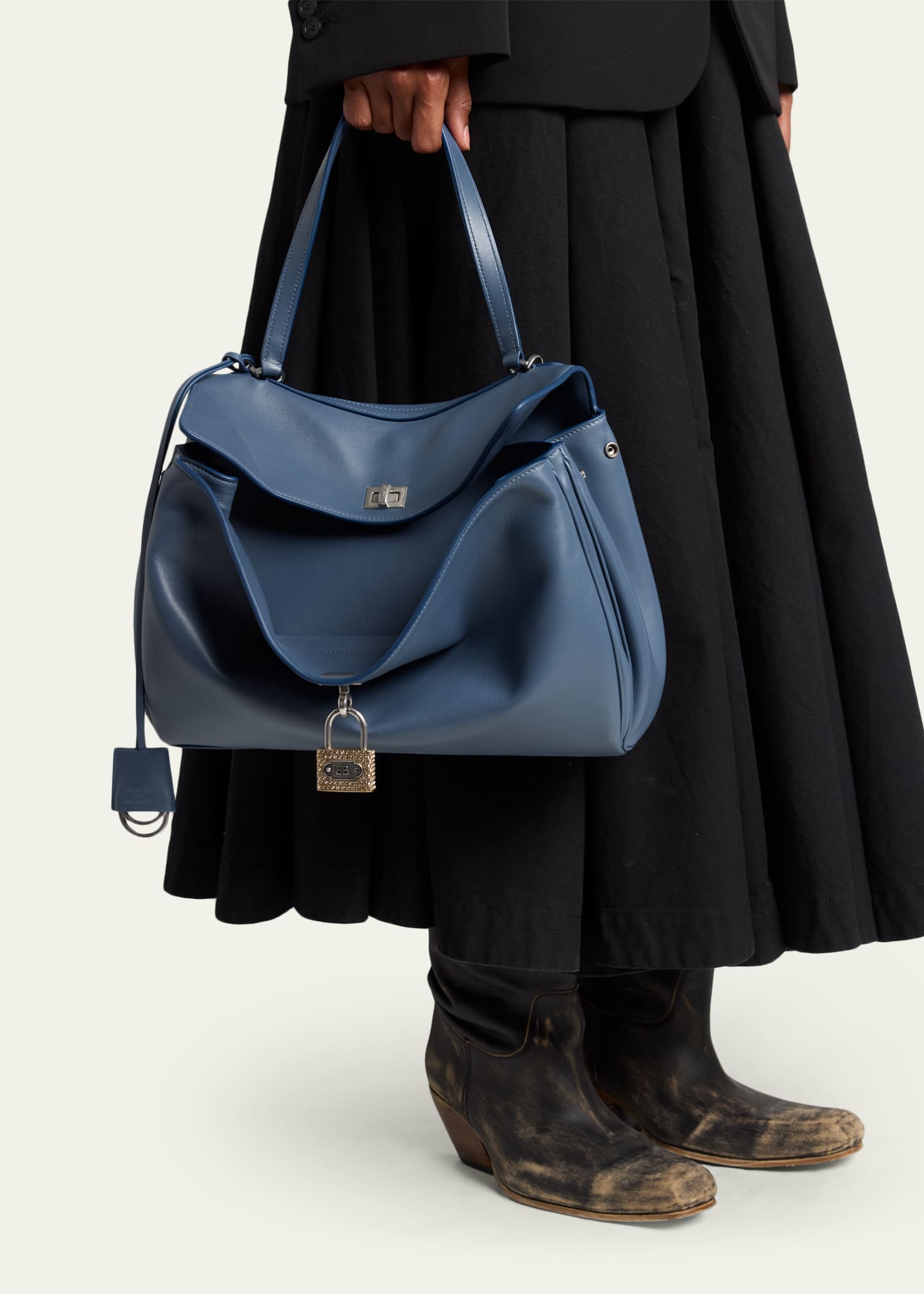 Balenciaga Rodeo Medium Leather Shoulder Bag - Bergdorf Goodman