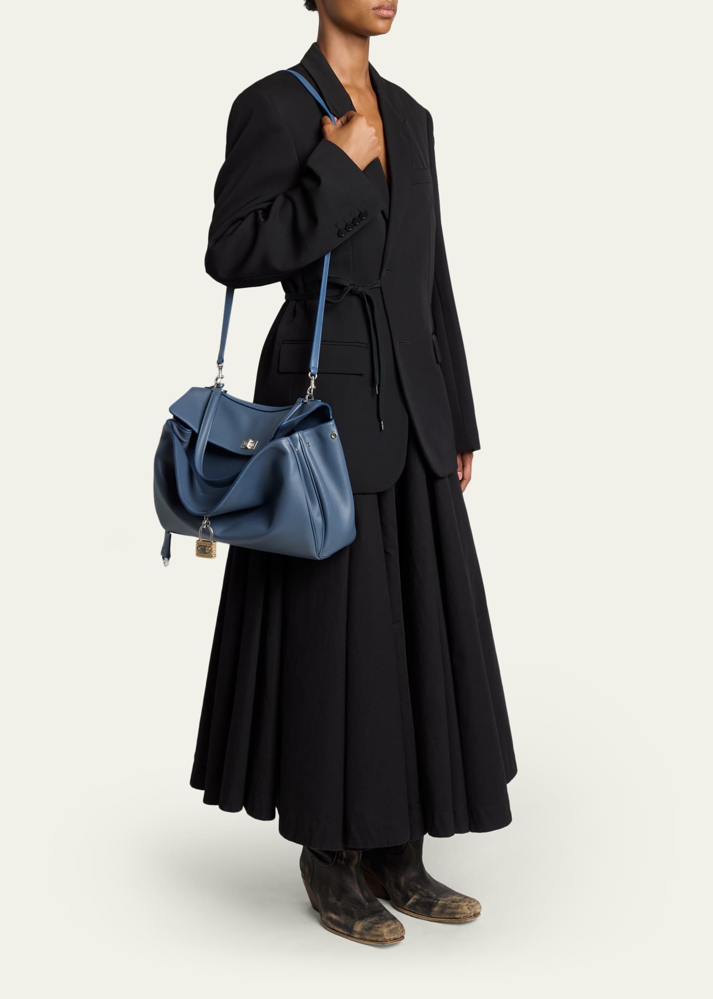 Balenciaga Rodeo Medium Leather Shoulder Bag - Bergdorf Goodman