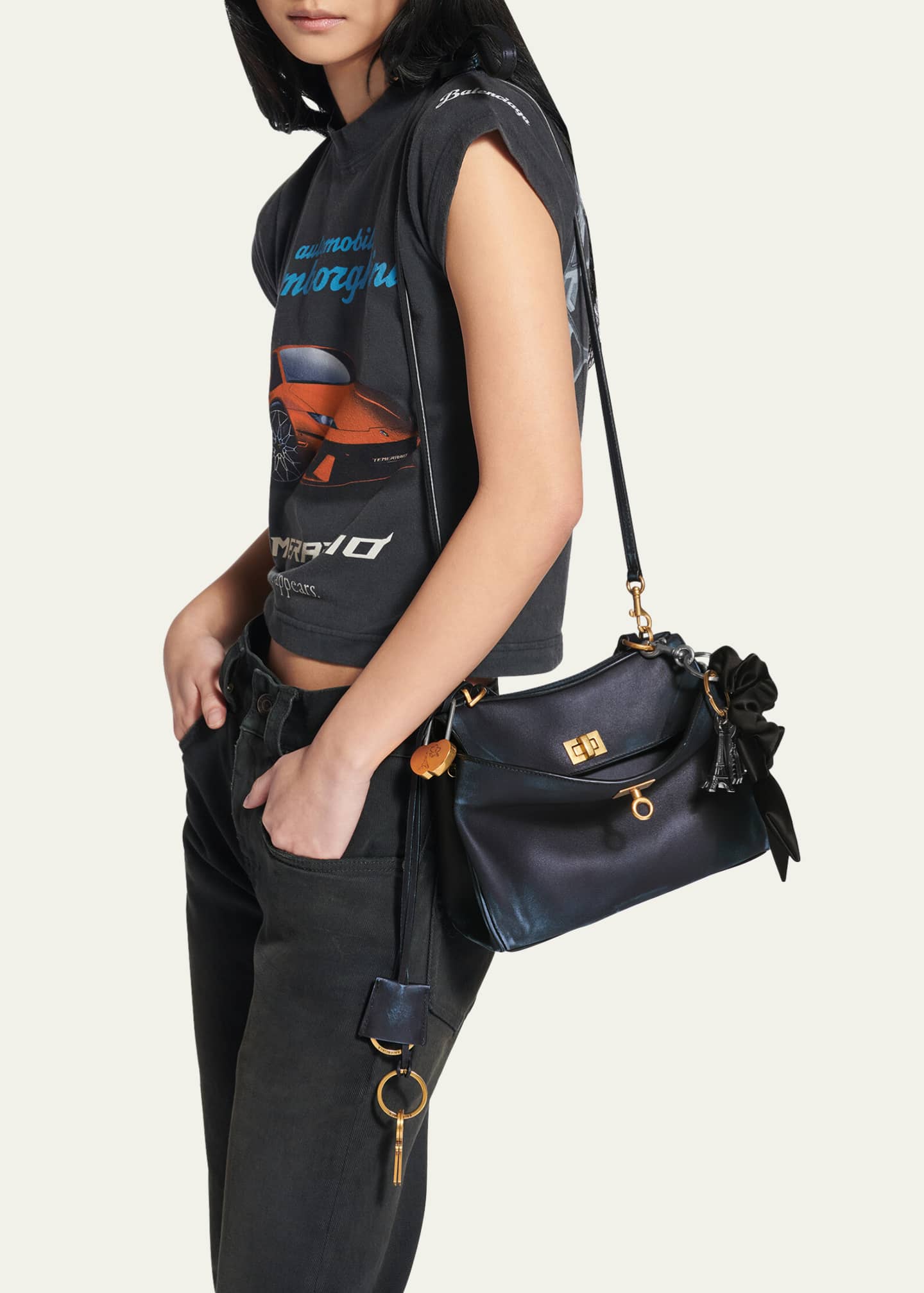 Rodeo Mini Smooth Leather Top-Handle Bag