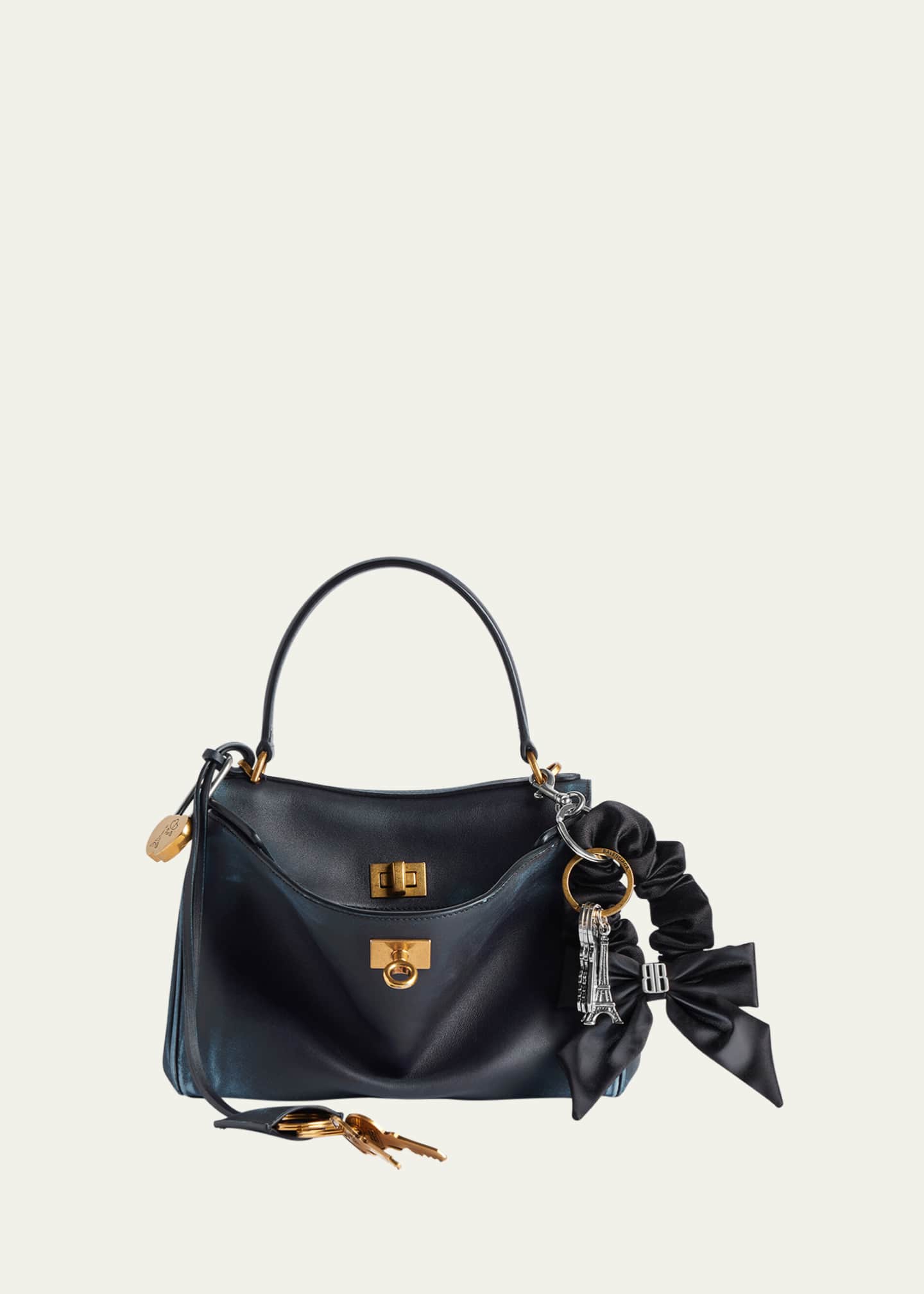Balenciaga Rodeo Mini Smooth Leather Top-Handle Bag Image 1 of 6