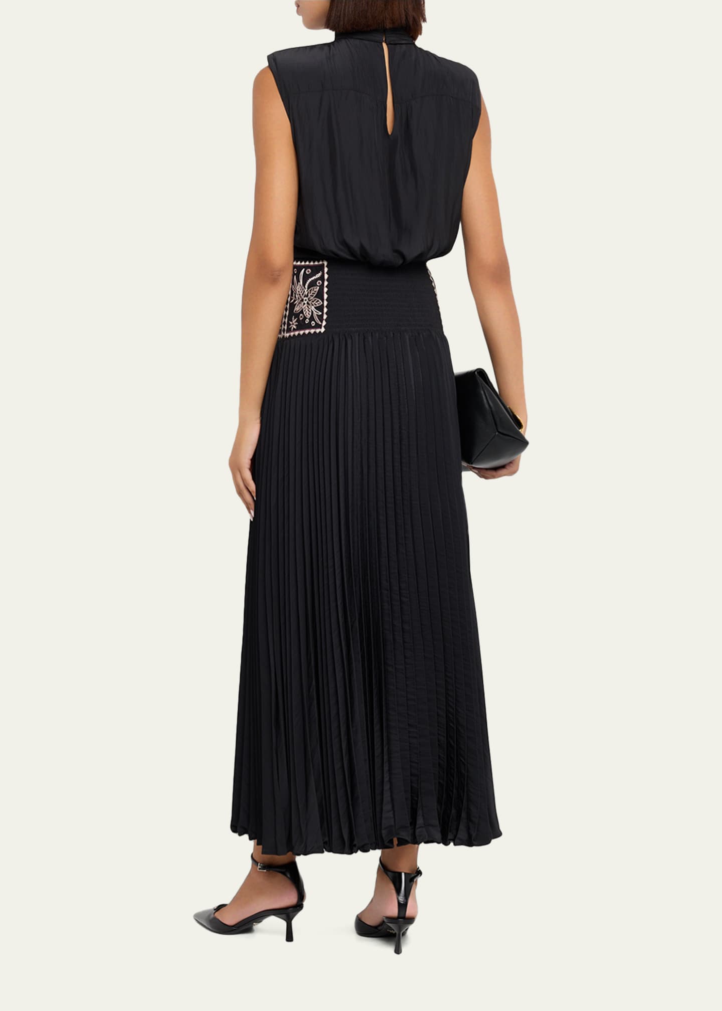 ロミ Cindy Denim Mini Short in stitched white | Ramy Brook