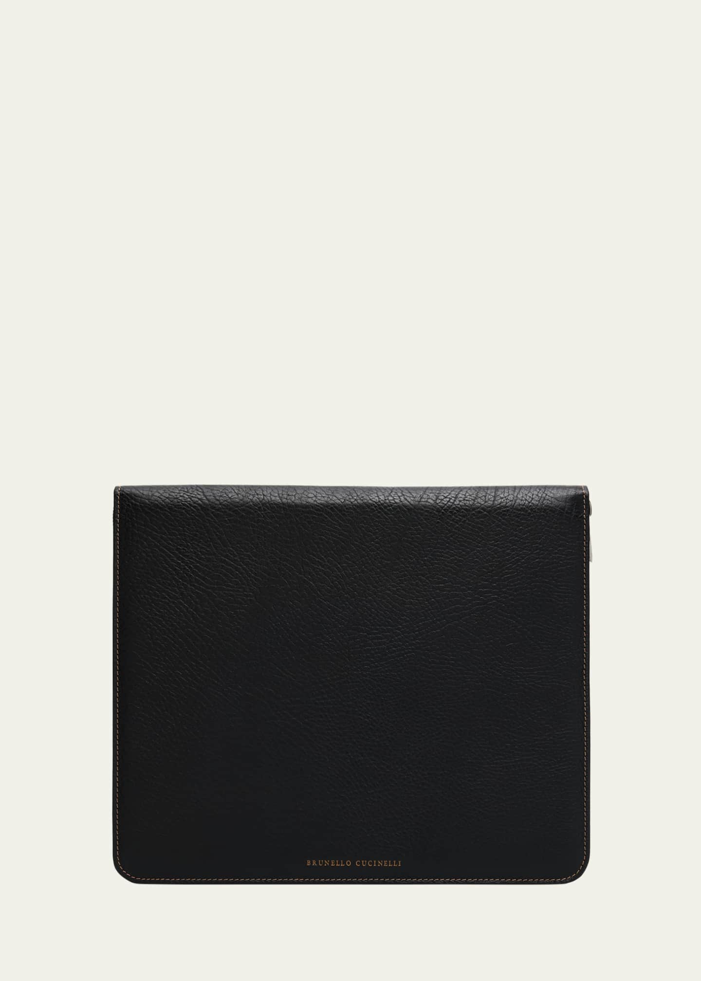 Brunello Cucinelli Men's Leather Document Holder - Bergdorf Goodman