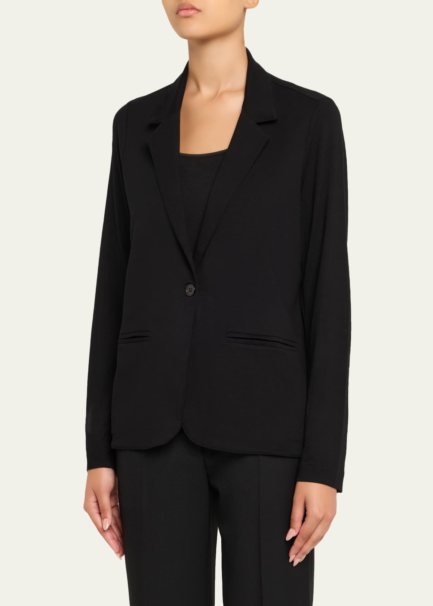 Majestic French Touch One Button Blazer in Coffee