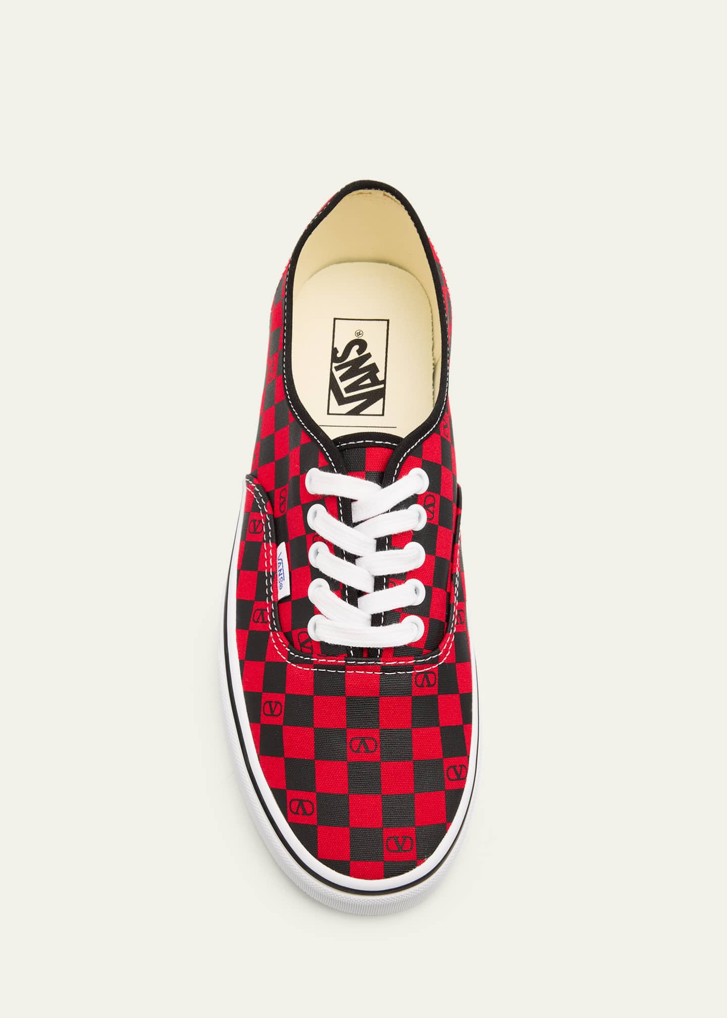Valentino Garavani x Vans Men's Tess St VLogo Check Canvas Low-Top