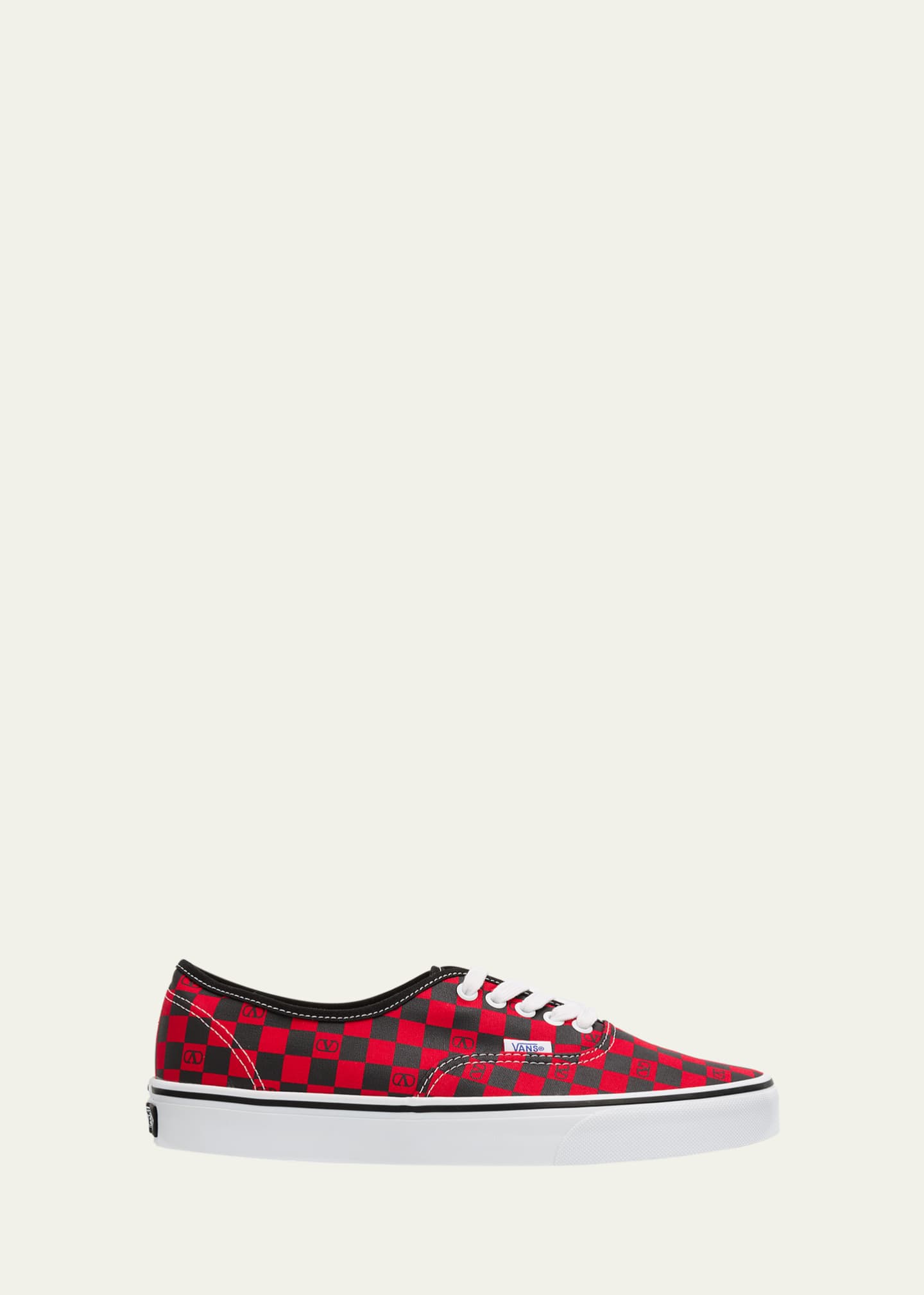 Valentino Garavani x Vans Men's Tess St VLogo Check Canvas Low-Top