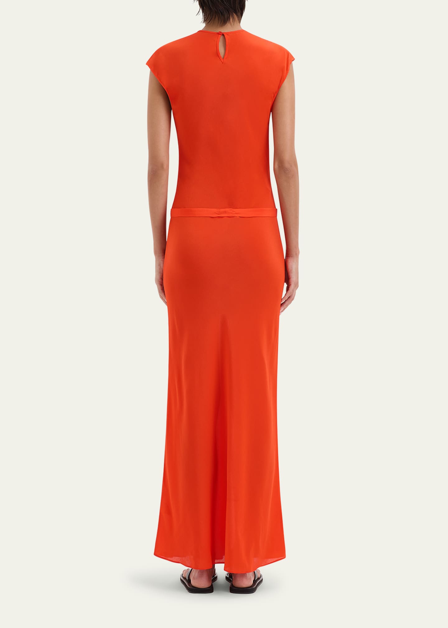 SIR Fresca Belted Silk Dress Image 3 of 5