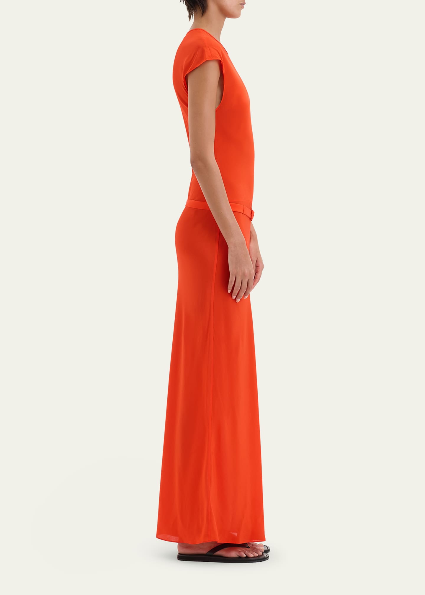 SIR Fresca Belted Silk Dress Image 4 of 5