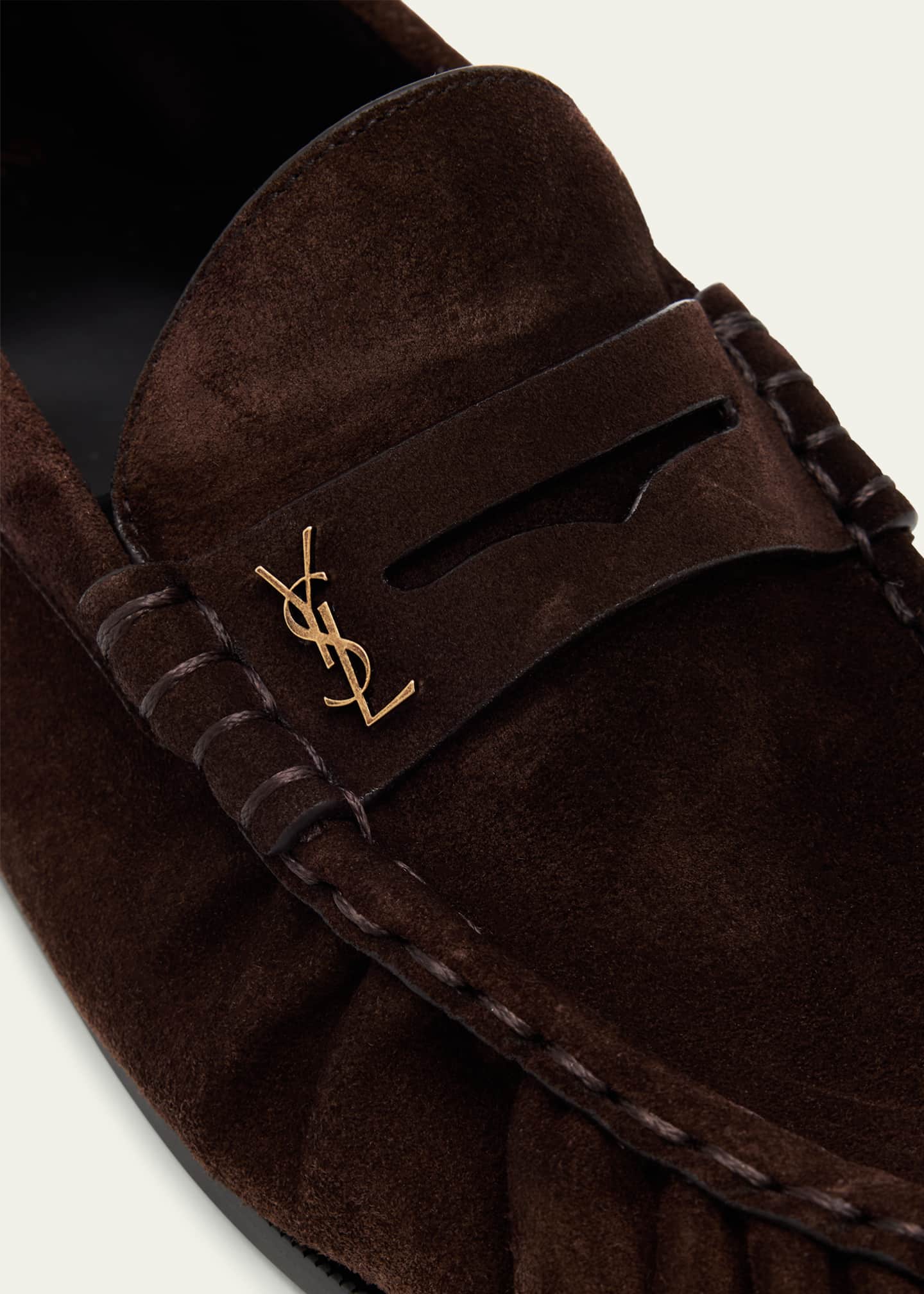 Men's Suede Cassandre Penny Loafers