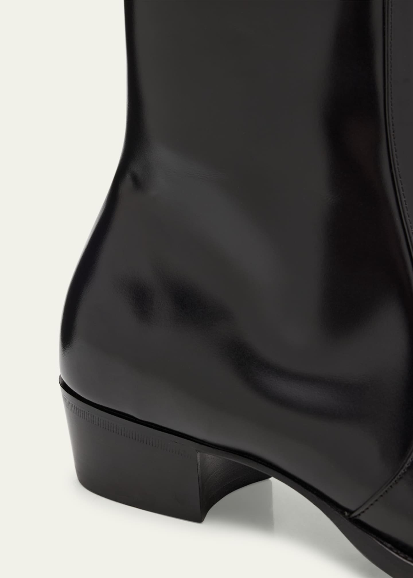 Saint Laurent Men's Roman 35 Leather Side-Zip Ankle Boots