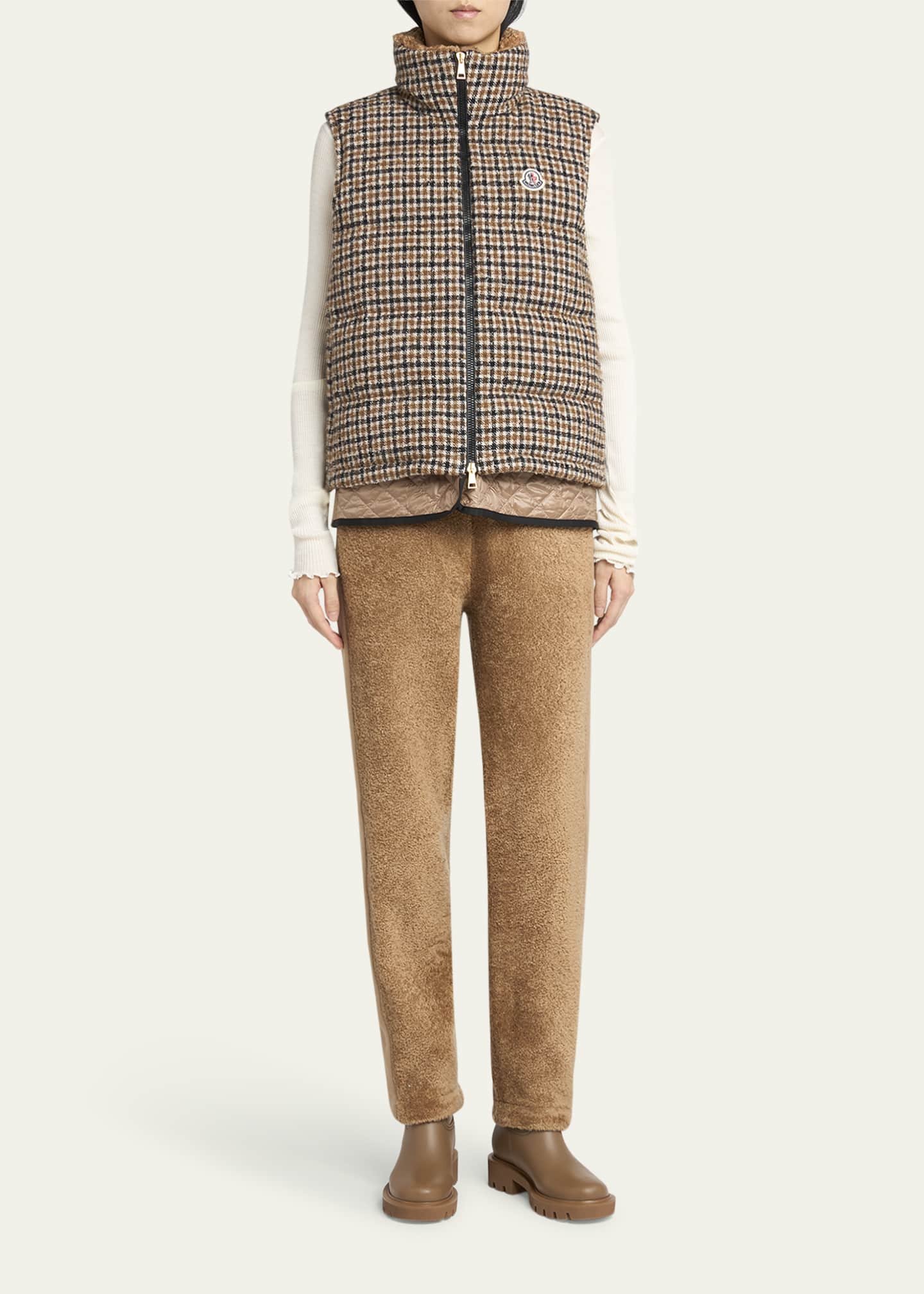 Touvet Check Down Puffer Vest