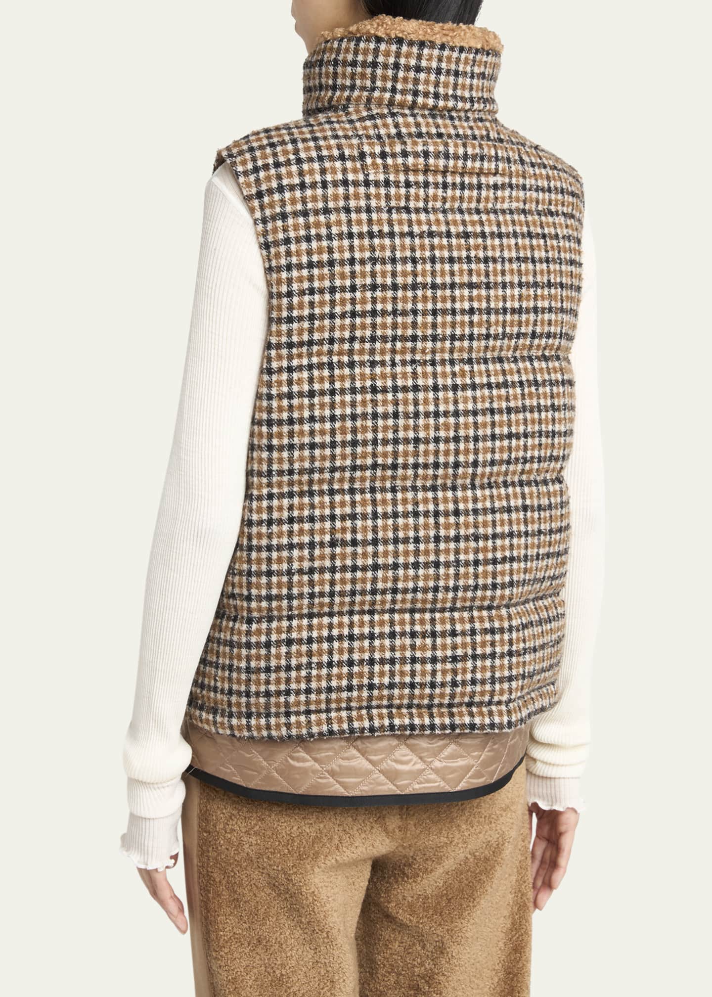 Touvet Check Down Puffer Vest