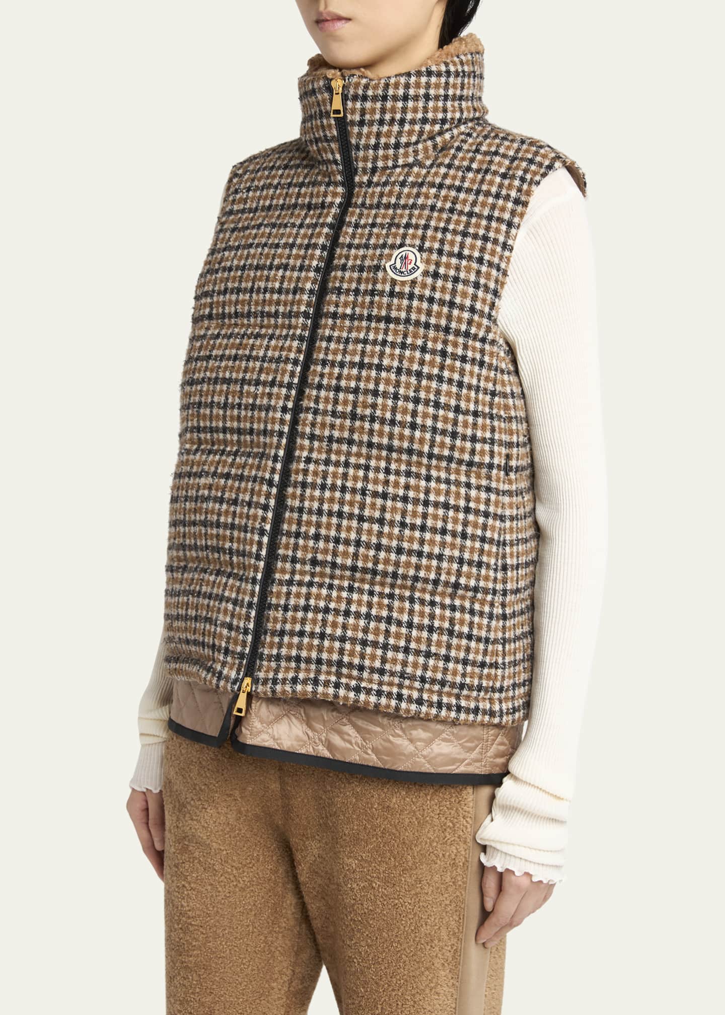 Touvet Check Down Puffer Vest
