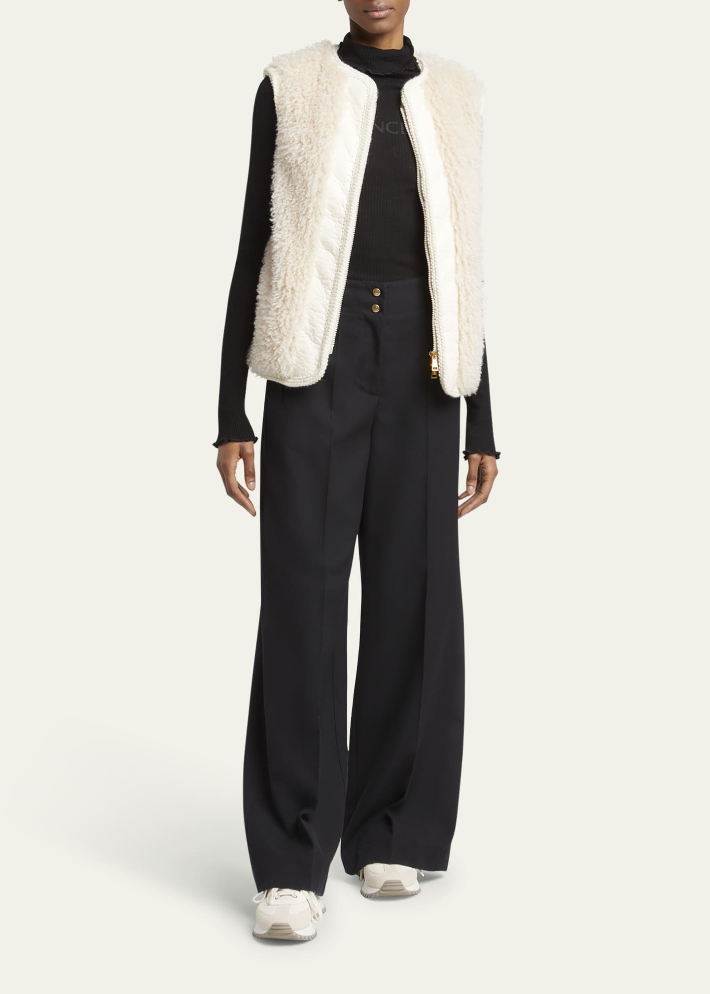 Tournel Faux Fur Zip Vest