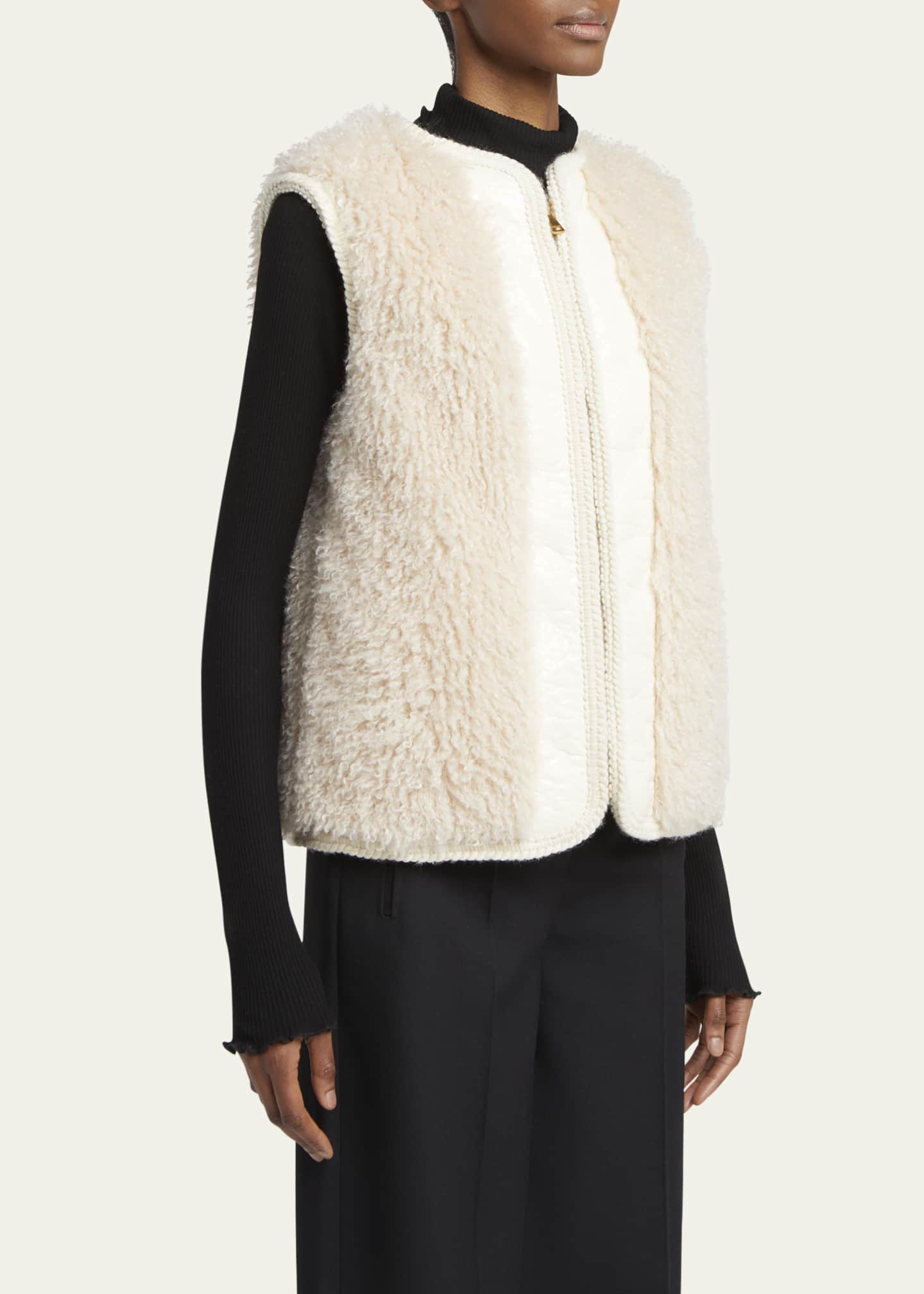 Tournel Faux Fur Zip Vest