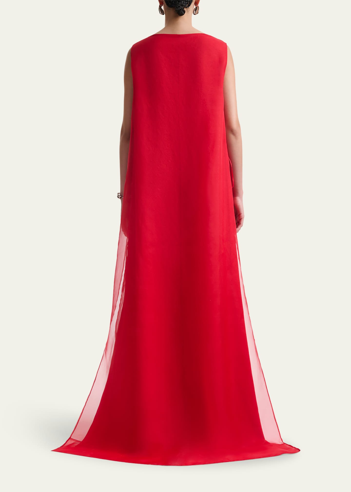 Altuzarra Jools Layered Silk Maxi Shift Dress Image 3 of 5