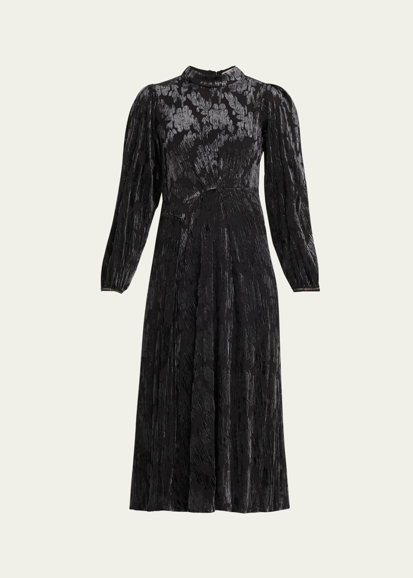 Sea Regine Long-Sleeve Burnout Midi Dress - Bergdorf Goodman