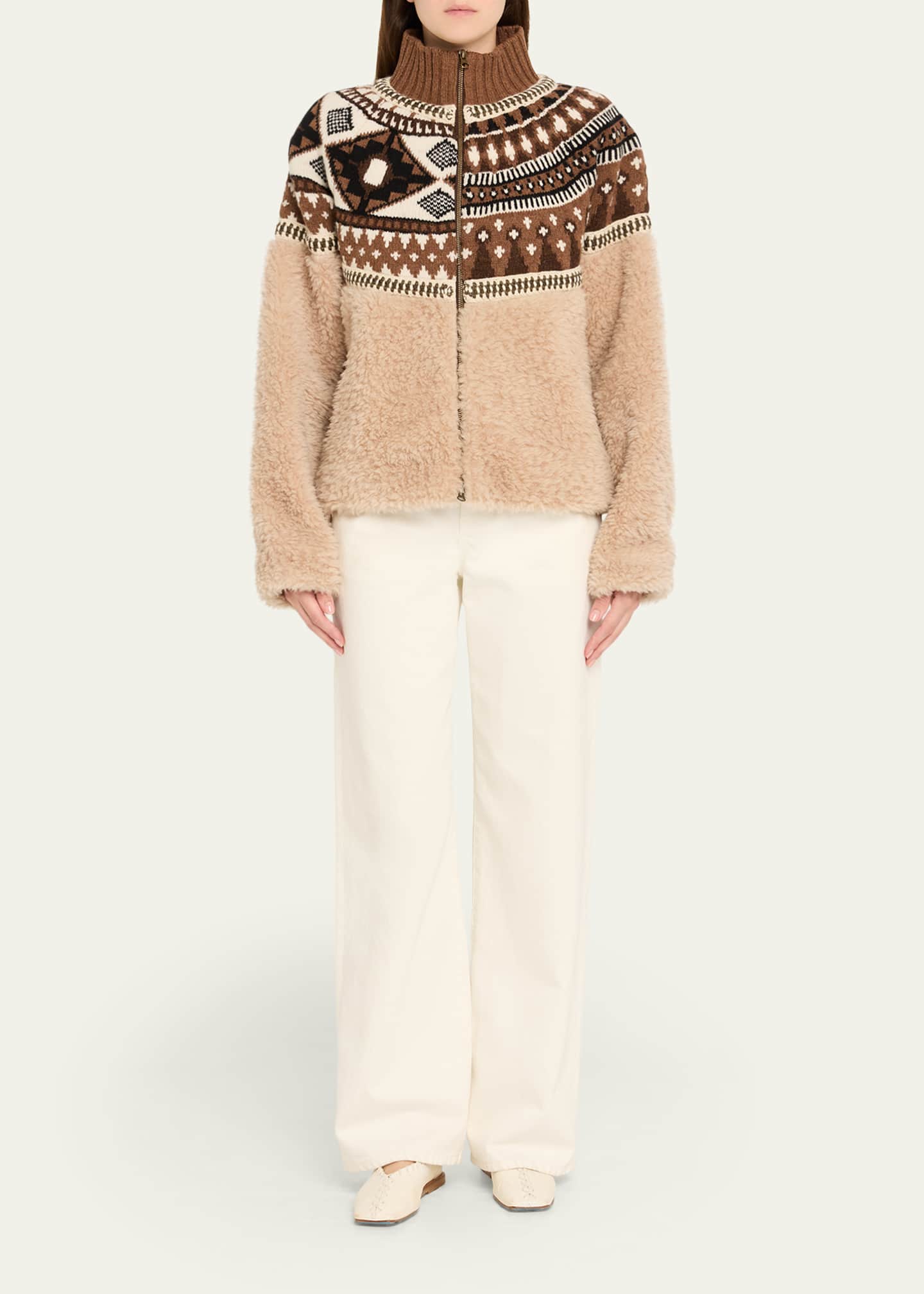 Linea Fair Isle Combo Jacket