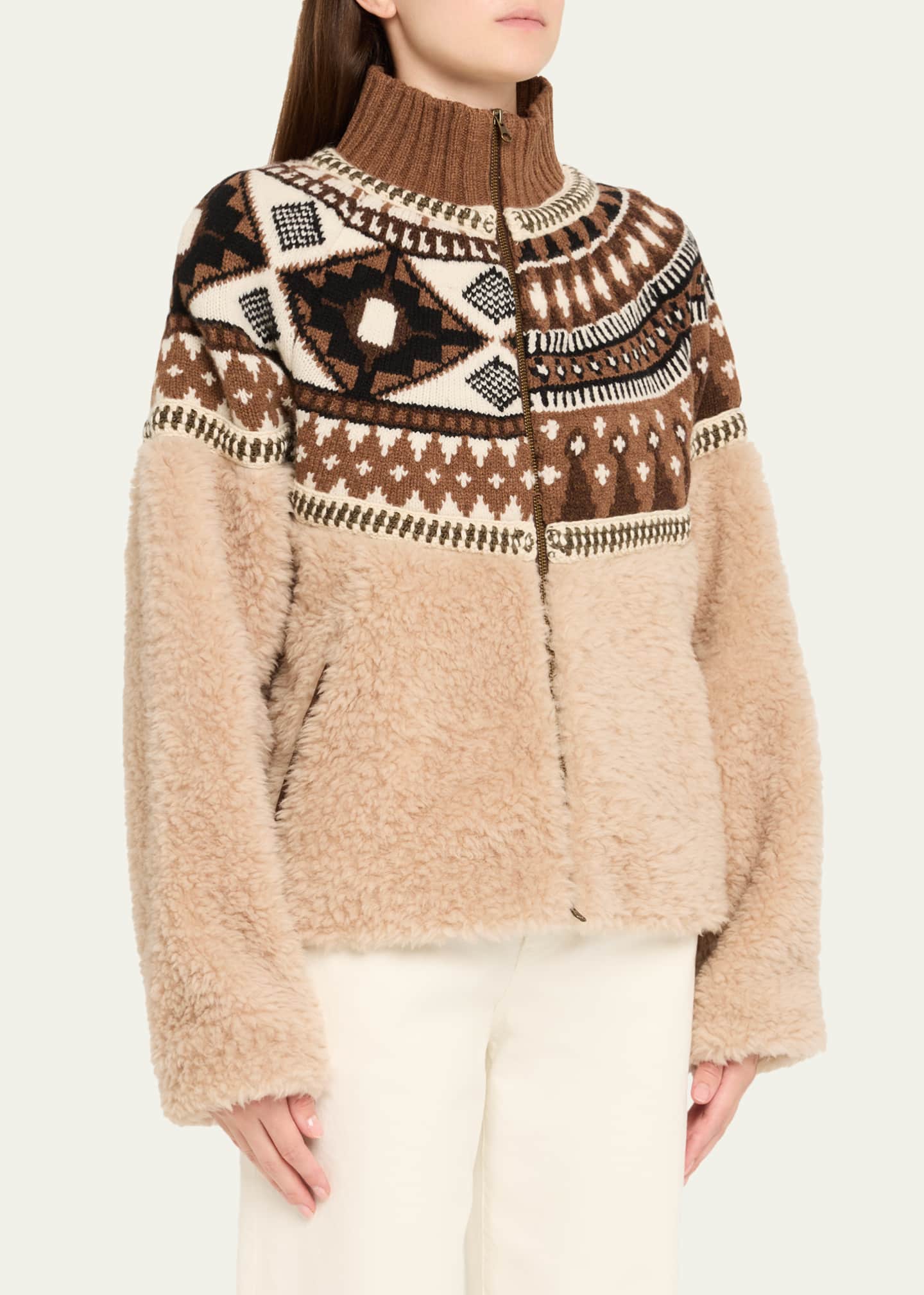 Linea Fair Isle Combo Jacket