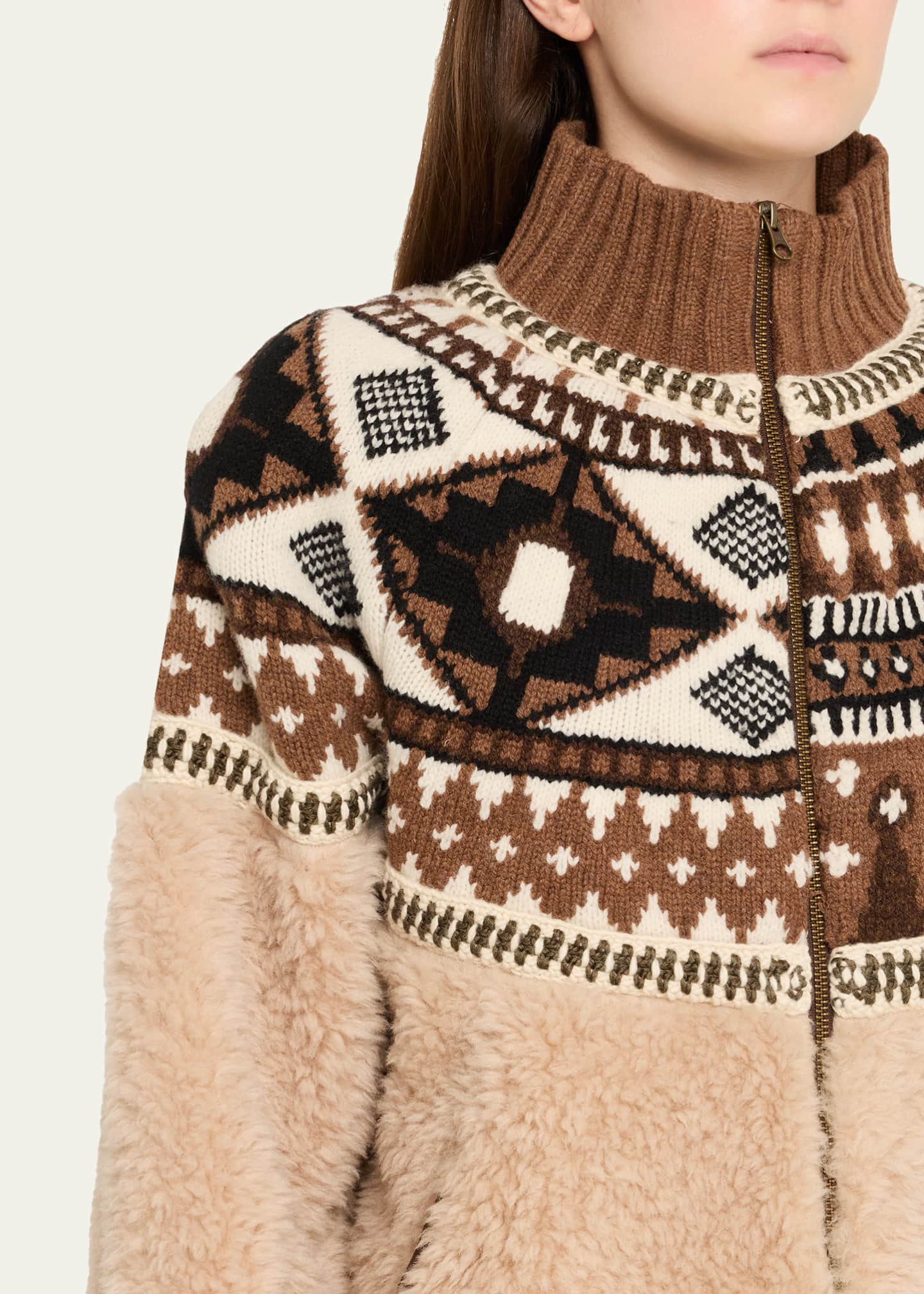 Linea Fair Isle Combo Jacket