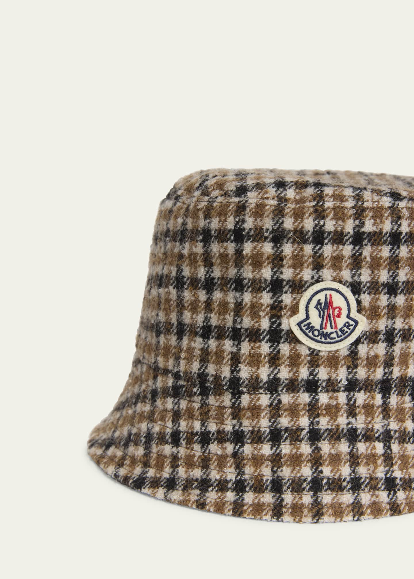 Moncler Check Logo Bucket Hat - Bergdorf Goodman
