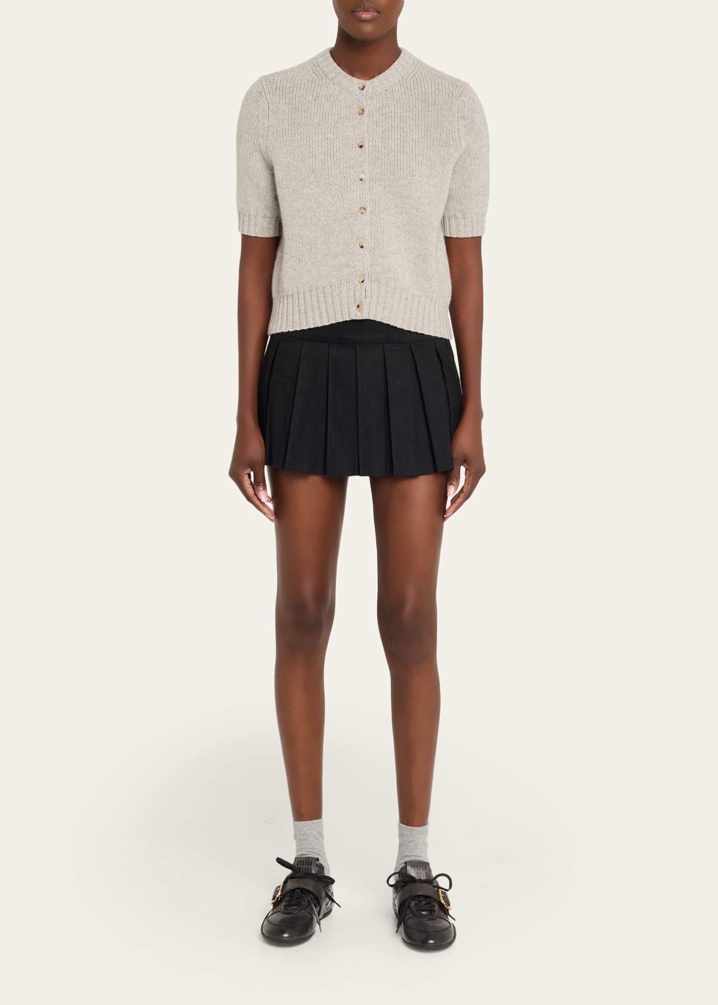 Allacciate Leather Buckle Low-Top Sneakers