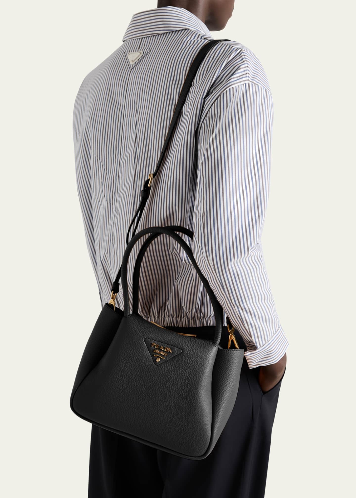 Prada Soft Leather Shoulder Bag Image 2 of 5