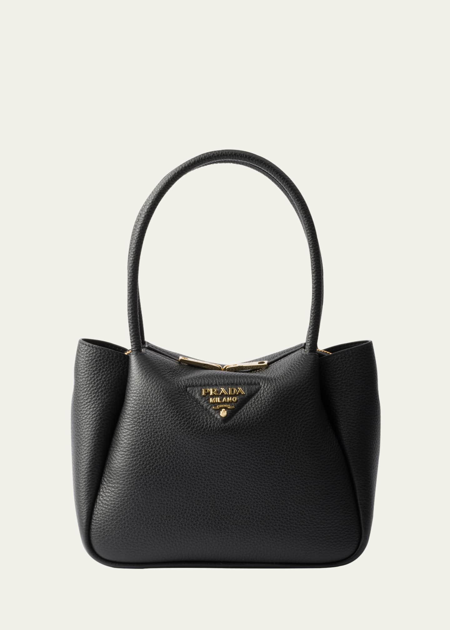 Prada Soft Leather Shoulder Bag Image 1 of 5