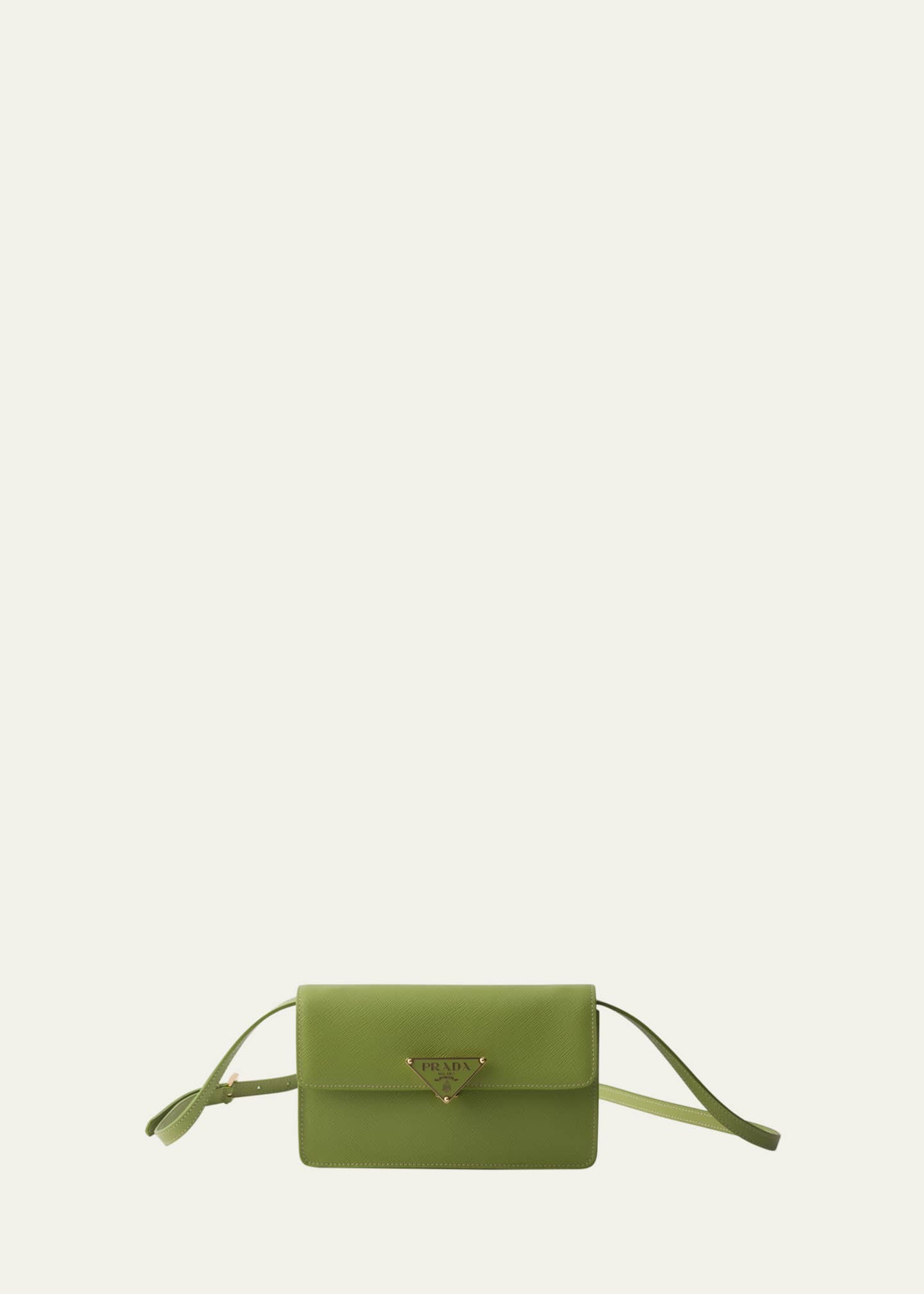 Prada Mini Saffiano Leather Shoulder Bag Image 1 of 3