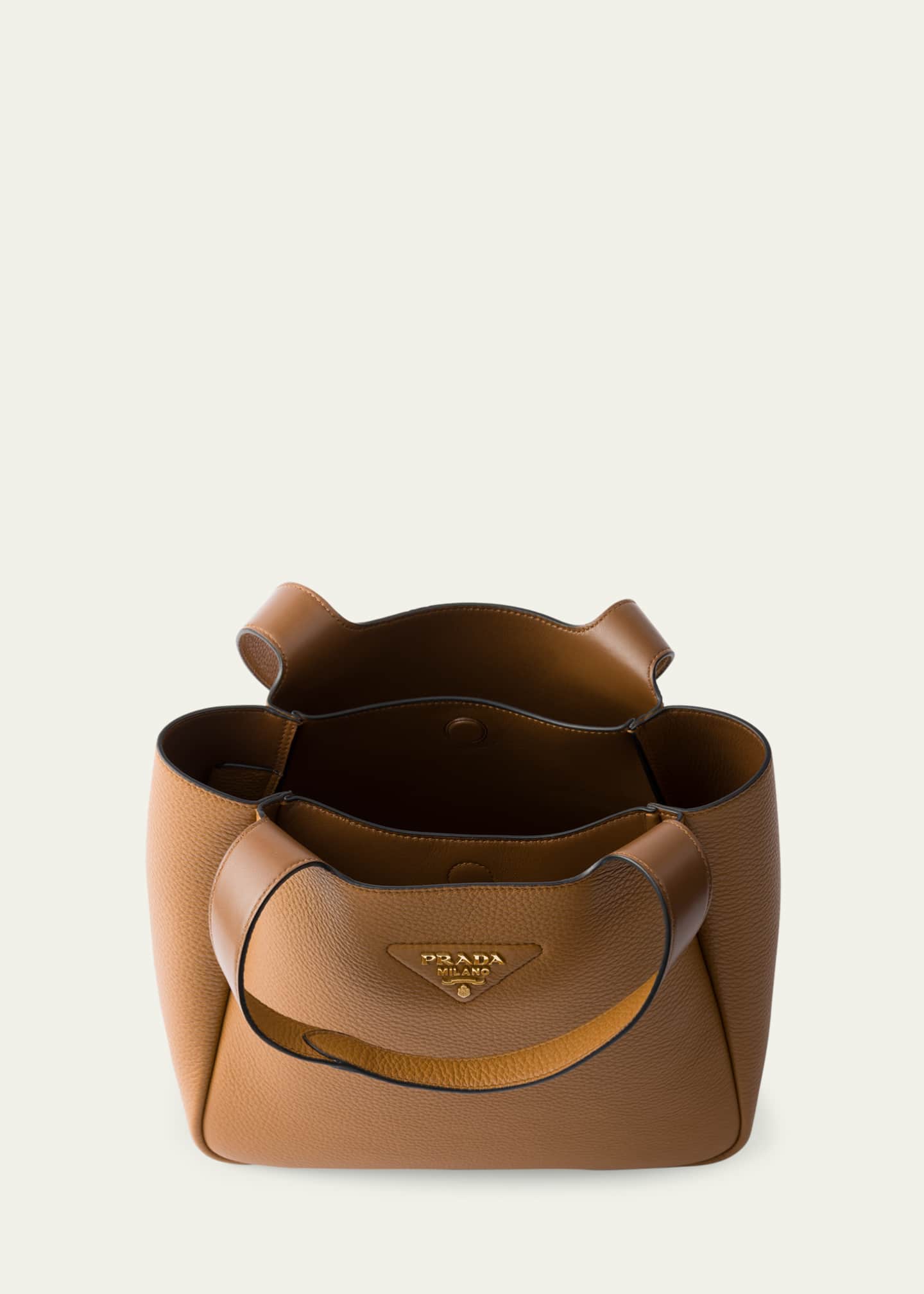 Prada Soft Leather Shoulder Bag Image 3 of 3
