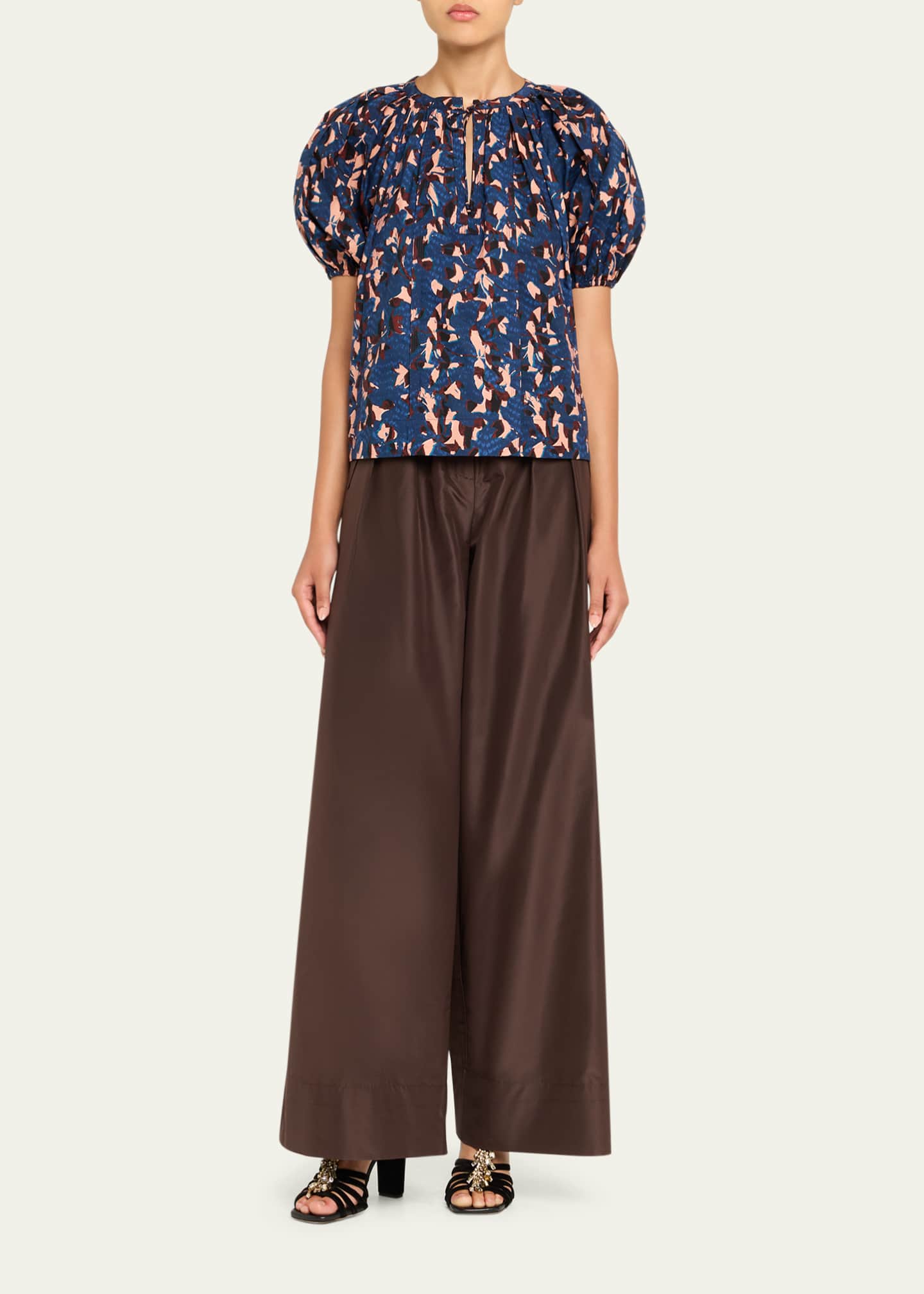 Ulla Johnson Loli Short-Sleeve Blouse Image 2 of 5