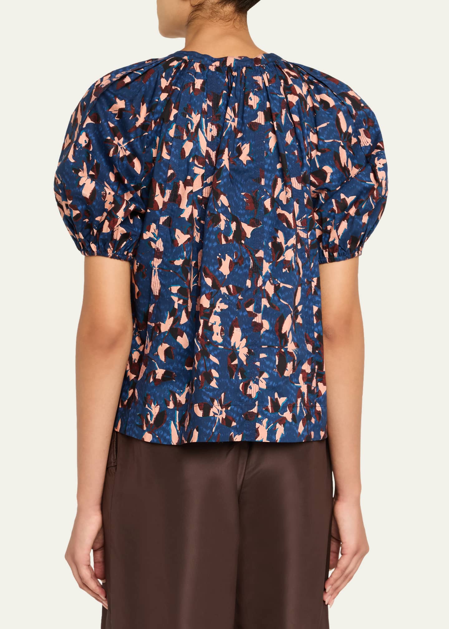 Ulla Johnson Loli Short-Sleeve Blouse Image 3 of 5