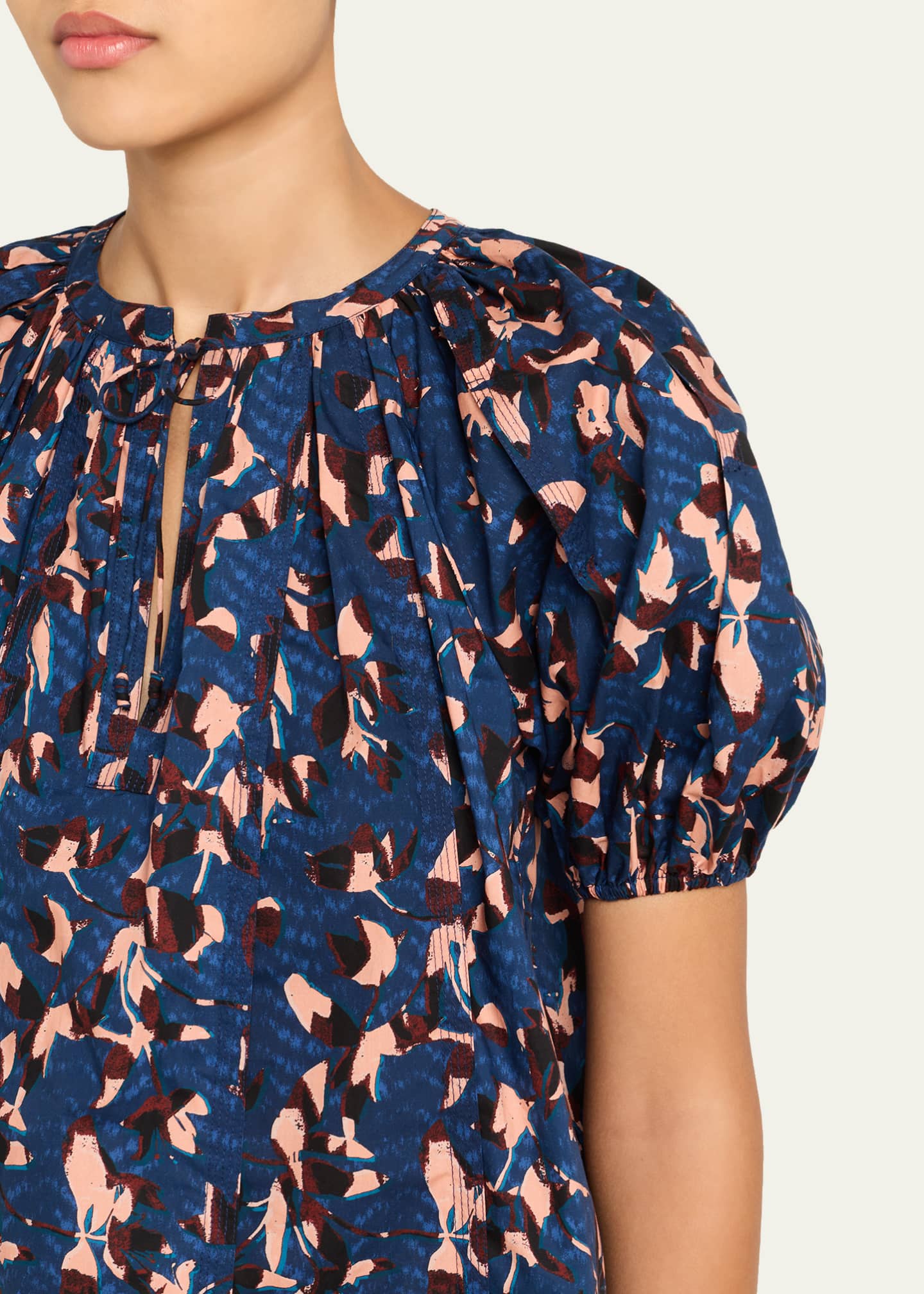 Ulla Johnson Loli Short-Sleeve Blouse Image 5 of 5