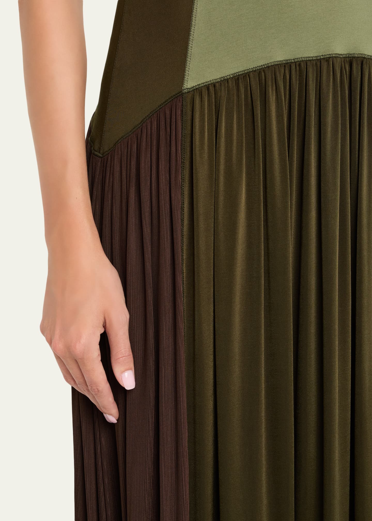 Amaliya Sleeveless Color Block Dress