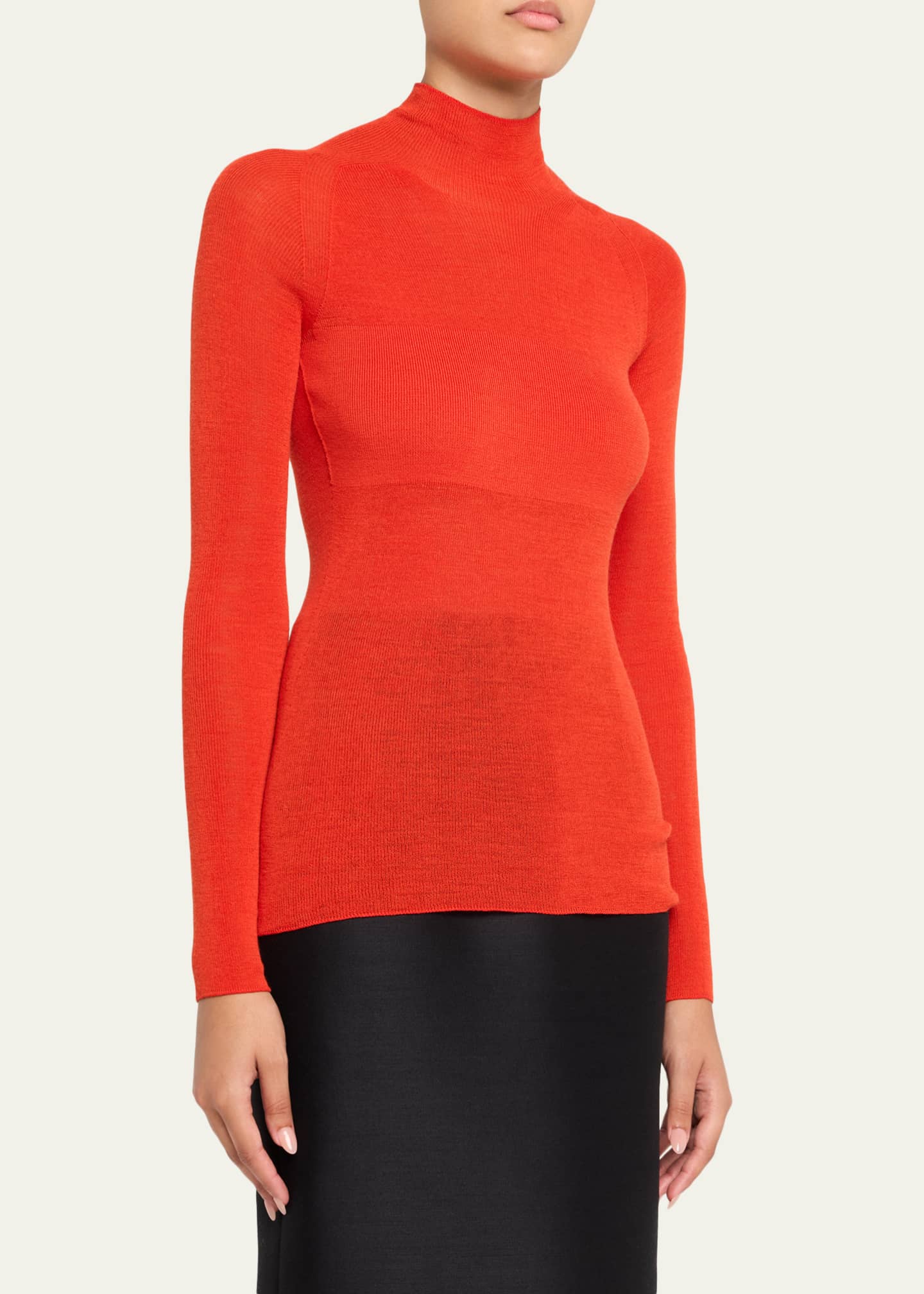 Inserch Cotton Blend Mock Neck Sweater Stone 4308-00015 main image 1